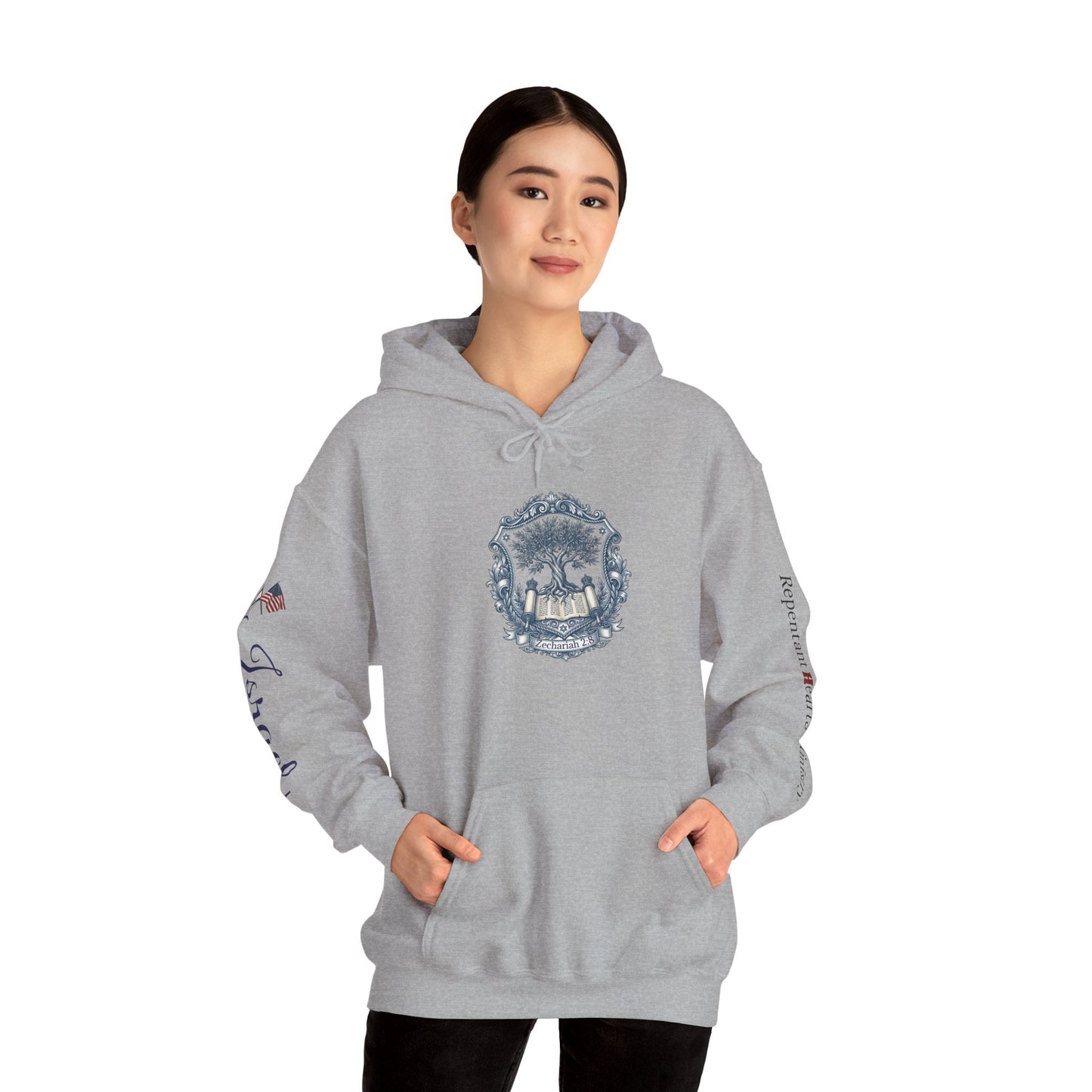 Israel Zechariah 2:8 Hoodie — Isaiah62 & Romans 9- Stand with Israel
