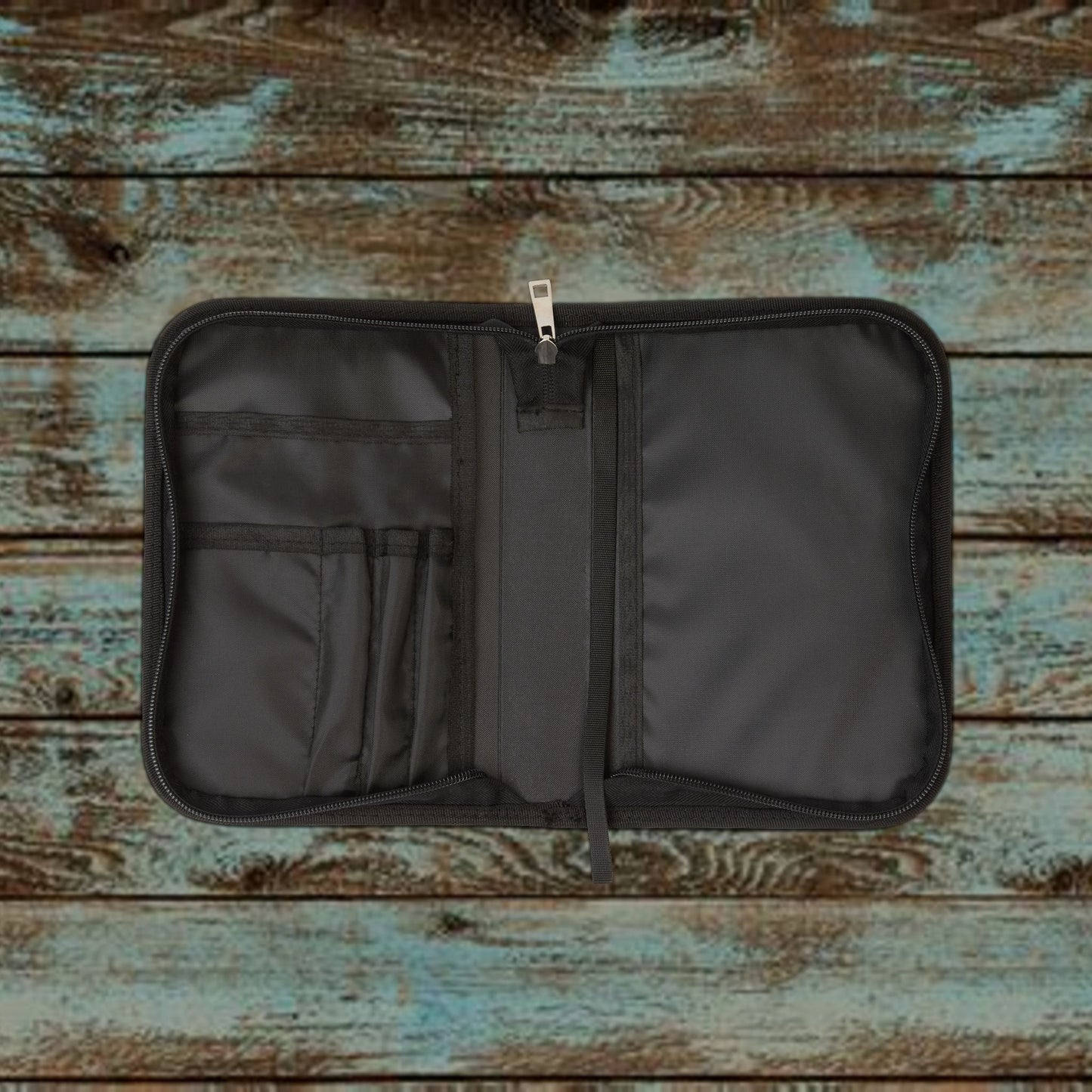 Bible Cover - Repentant Hearts Ministry Zippered Bible Case with RHM Logo & Matthew 11:28 Verse