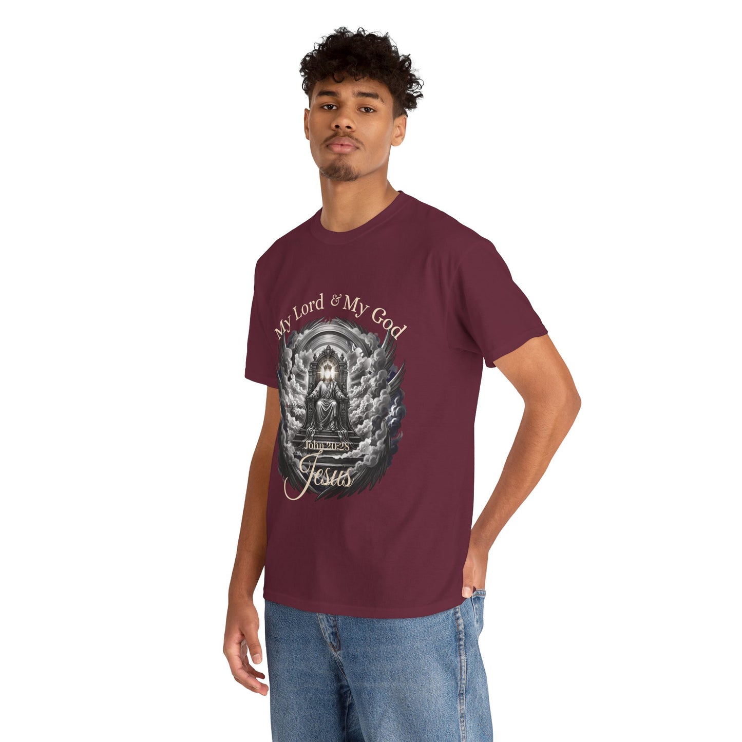 Jesus on the Throne "My Lord & My God" Christian Faith Tee