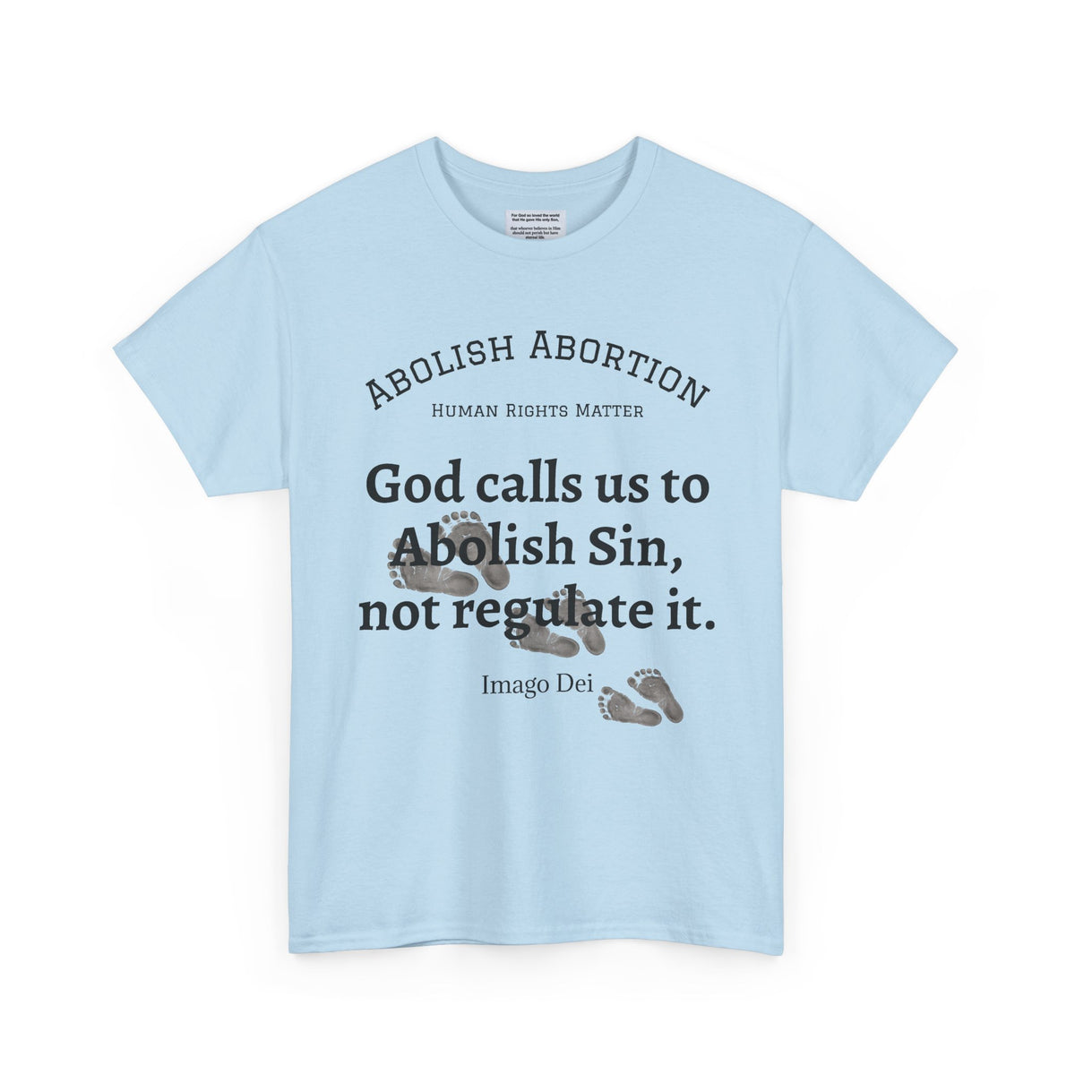 Abolish Abortion II T-Shirt — Jeremiah 1:5 Christian Message
