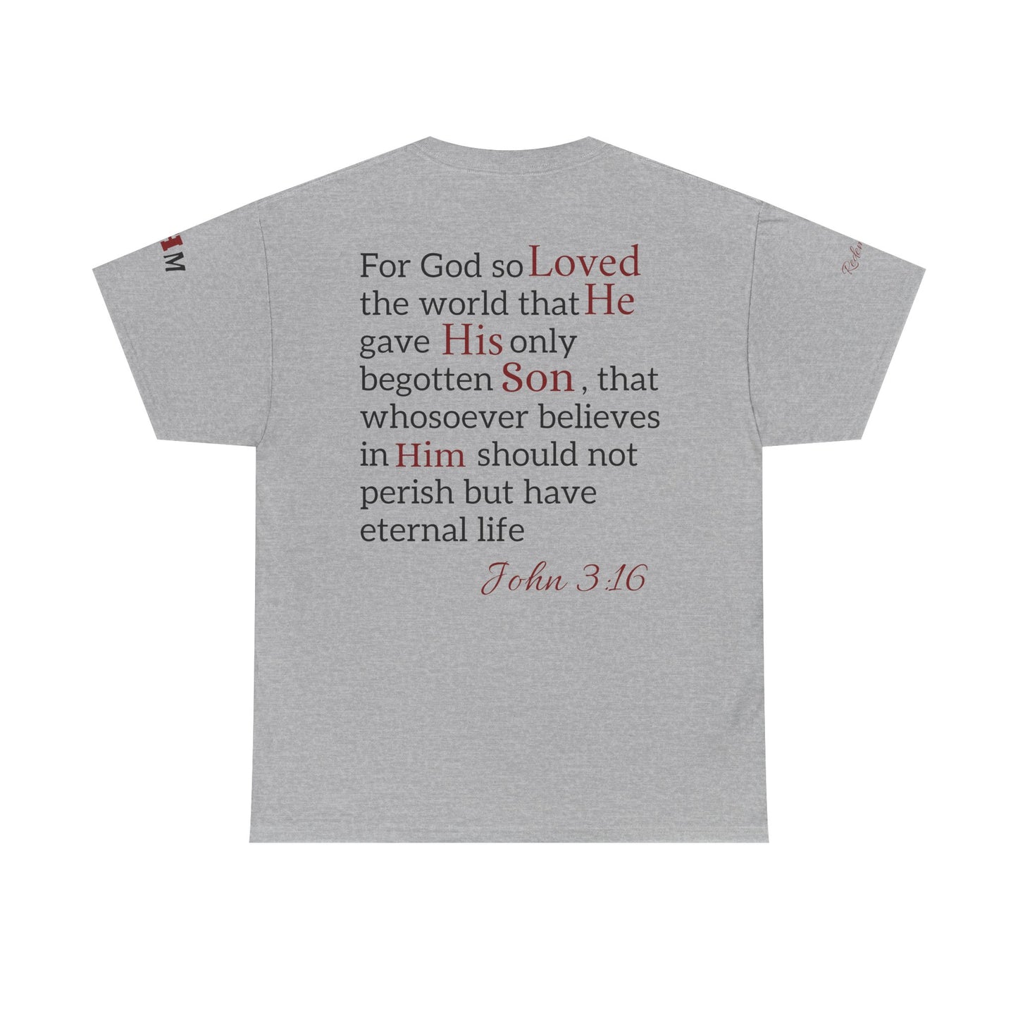 Redemption John 3:16 T-Shirt — Scripture Tee