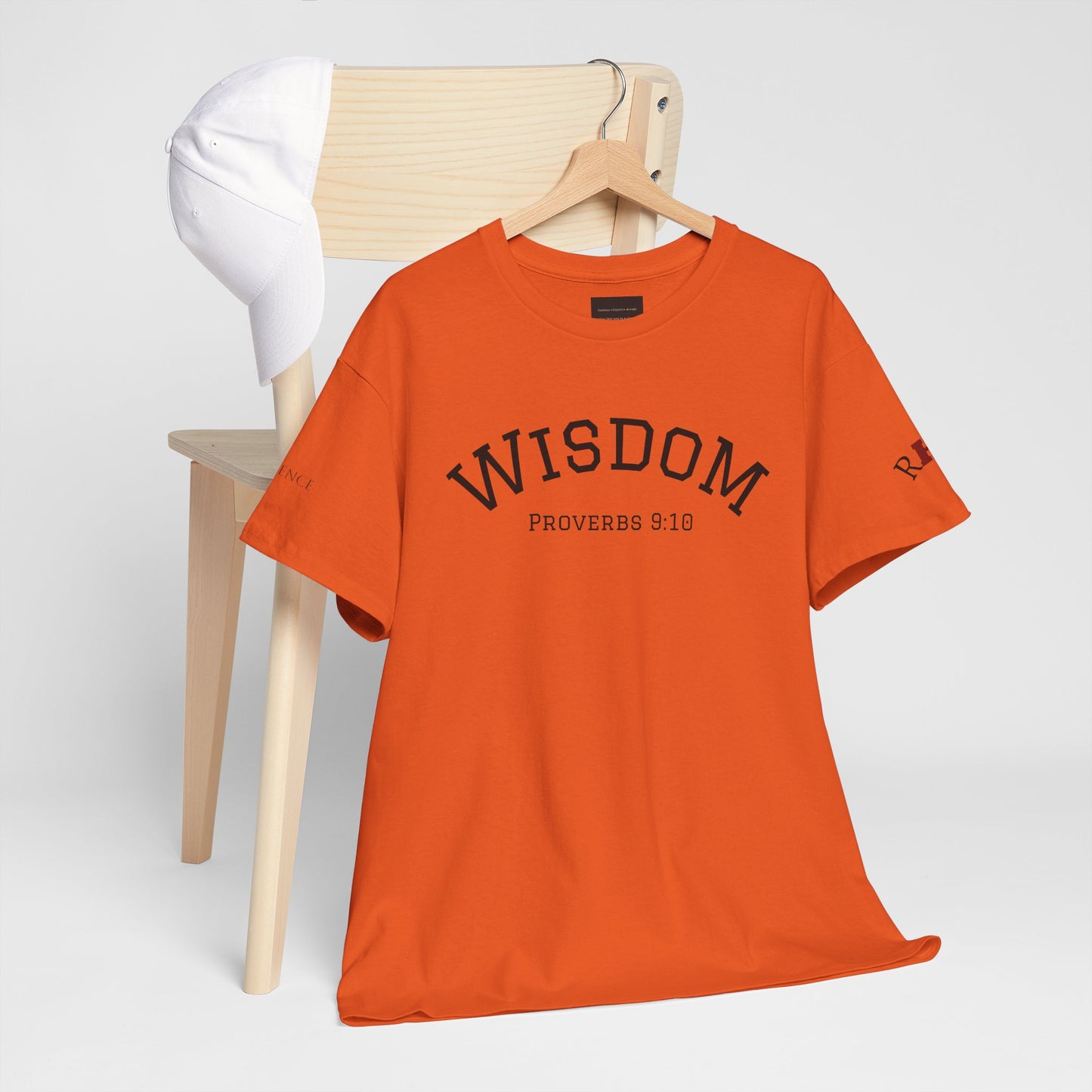 "Wisdom" Proverbs 9:10 T-shirt — "The fear of the Lord is the beginning of wisdom" Christian Scripture