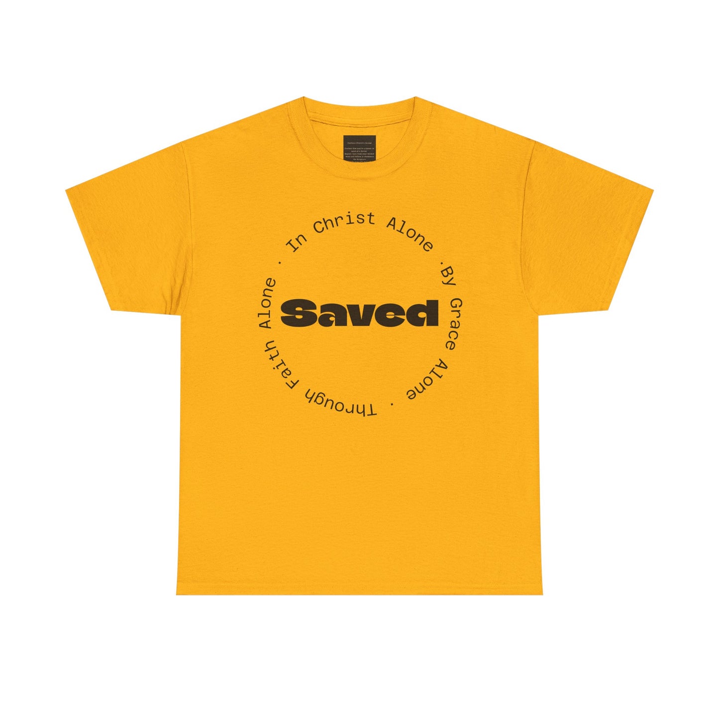 "Saved" Ephesians 2:8 T‑Shirt — Scripture back