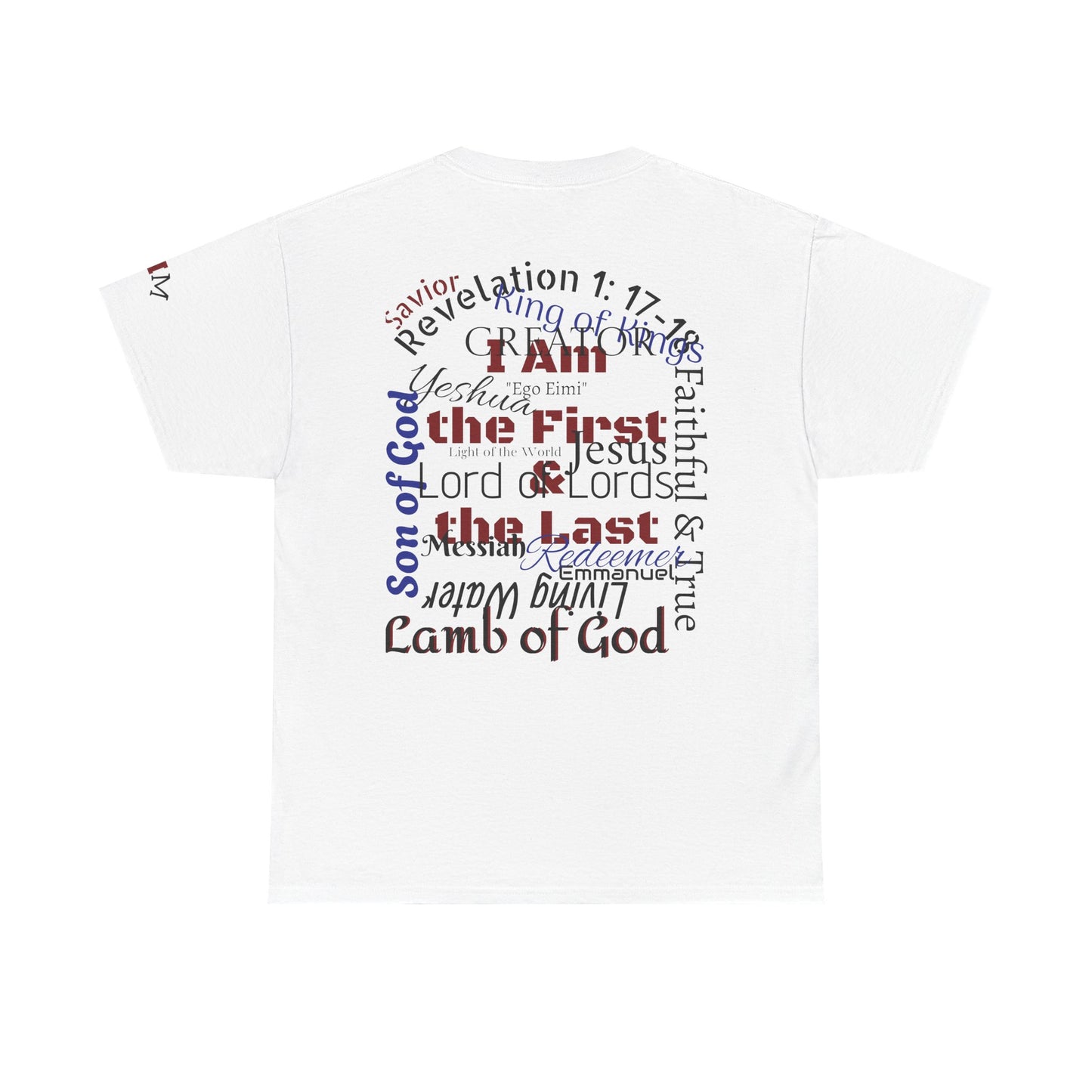 Alpha Omega T-shirt "I Am the First & the Last" Names of Jesus