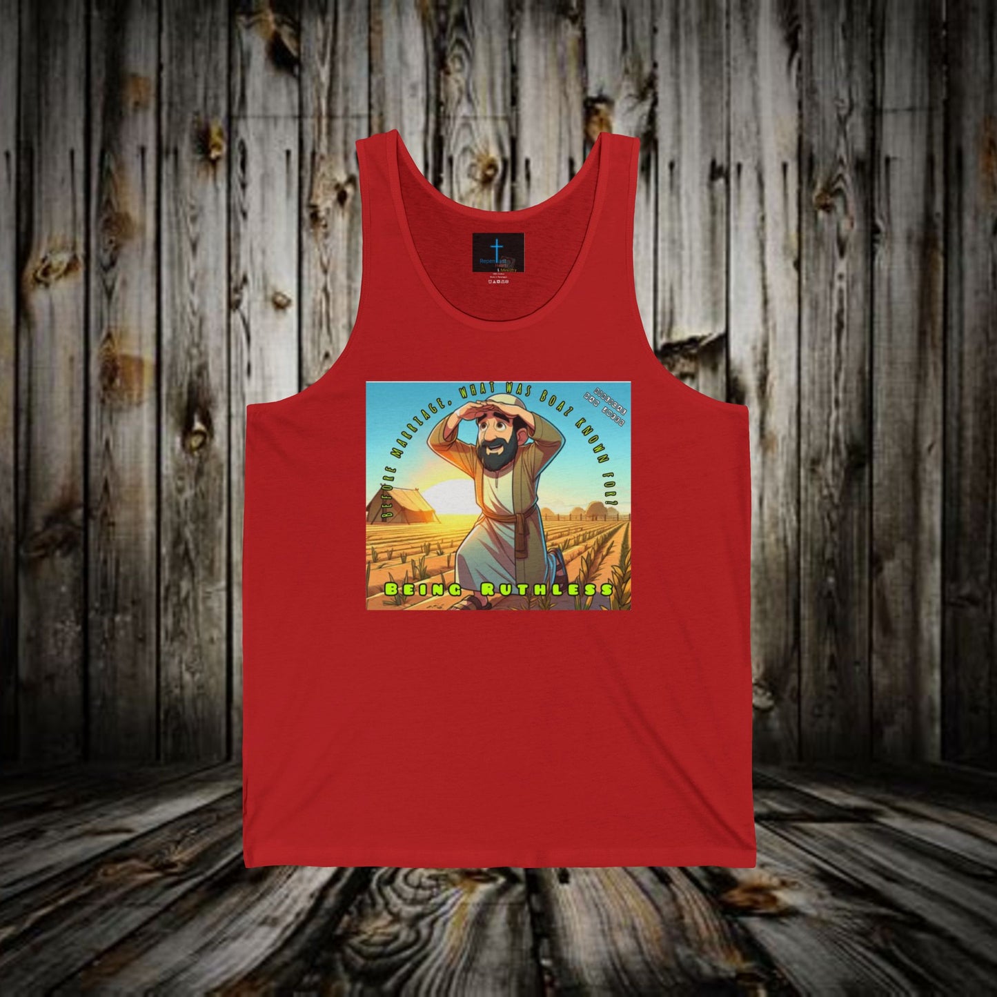 Biblical Dad Joke: Ruthless Humor- Tank Top