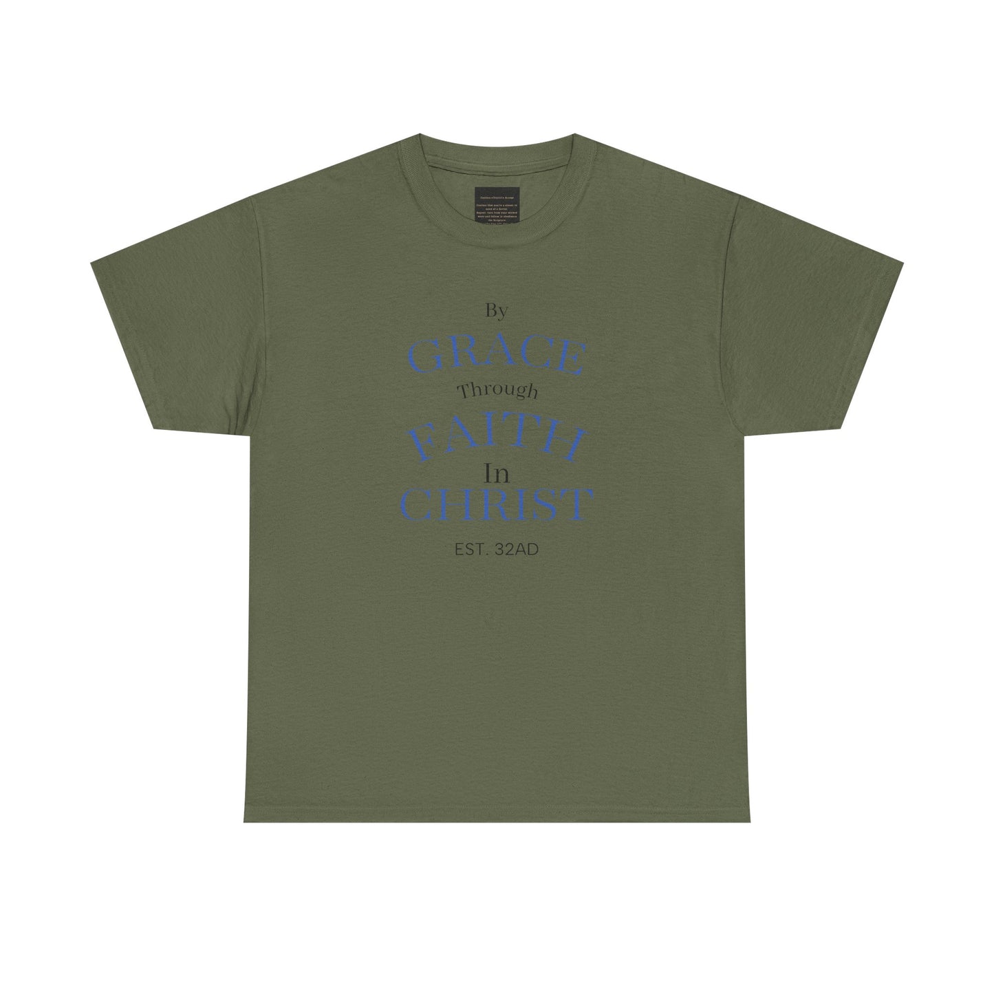 Ephesians 2:8-9 T-Shirt — "By Grace Through Faith in Christ" Christian Tee