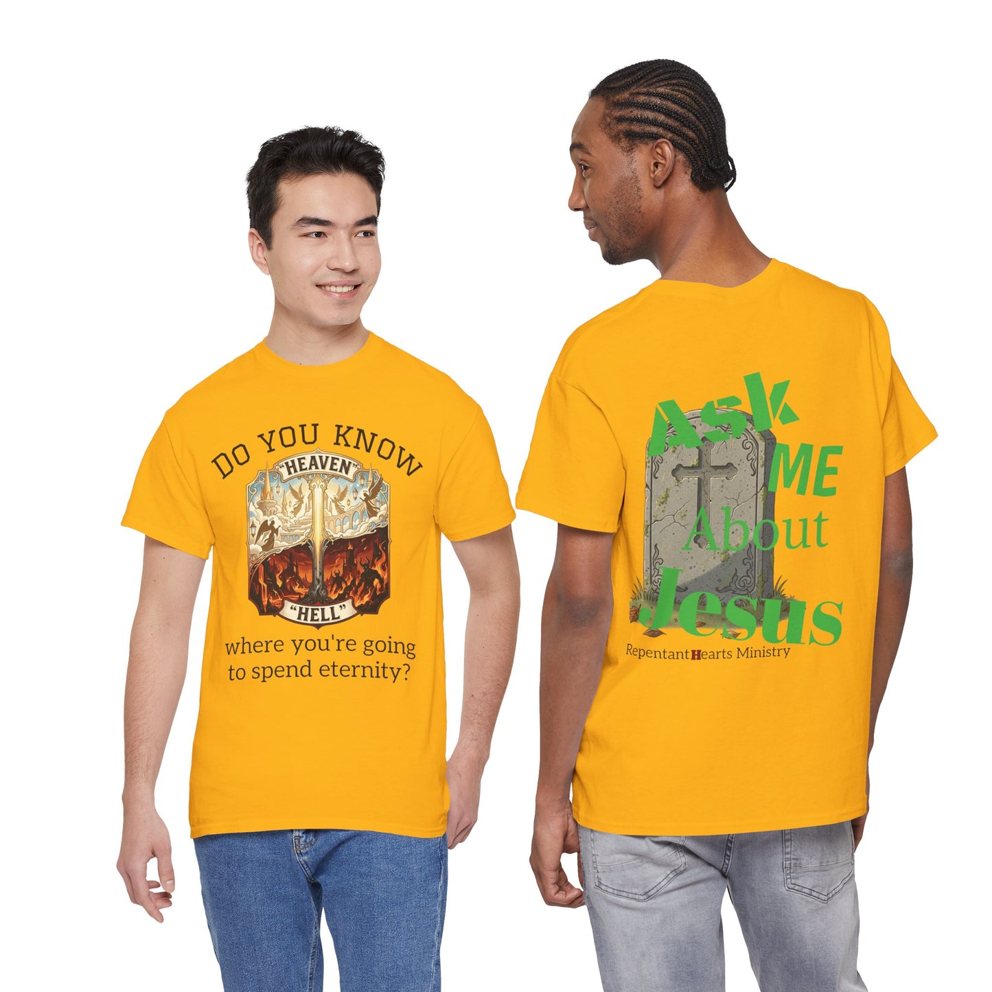 "Do You Know Where You’re Going? / Ask Me About Jesus"- Gospel Tee