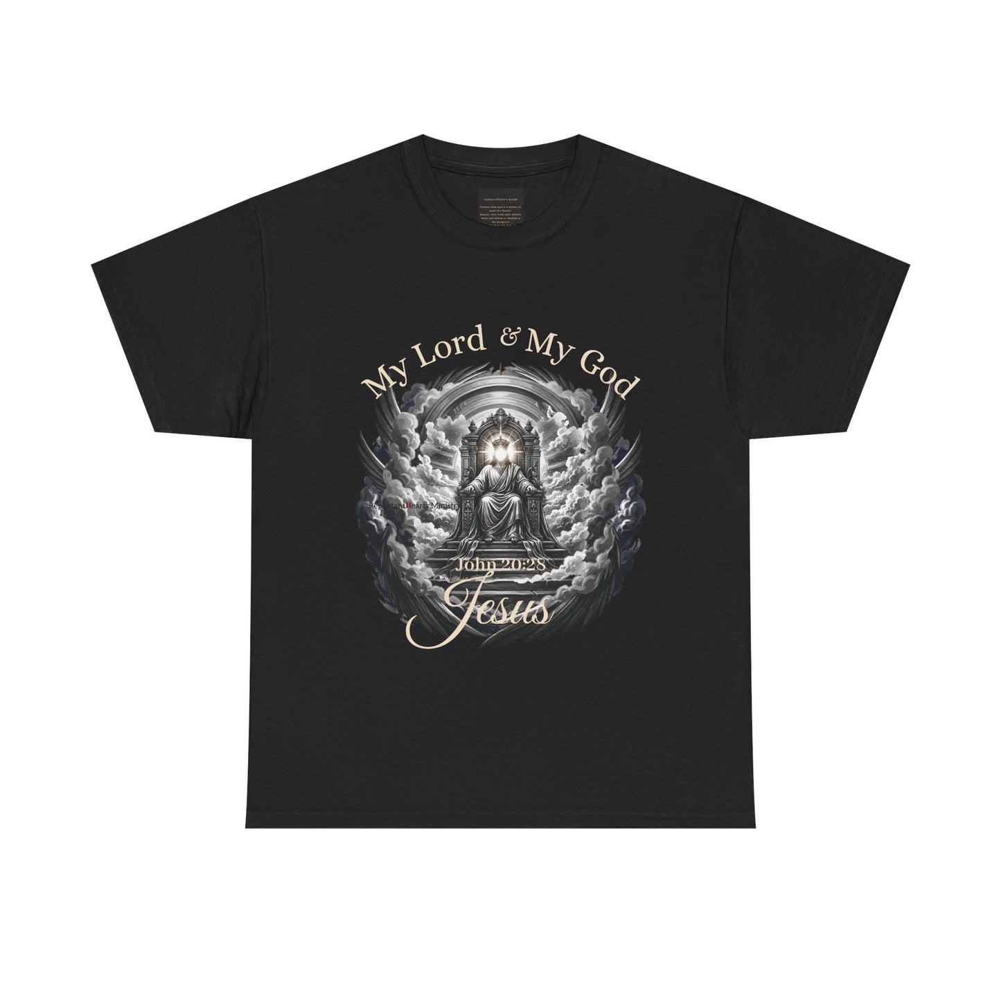 Jesus on the Throne "My Lord & My God" Christian Faith Tee