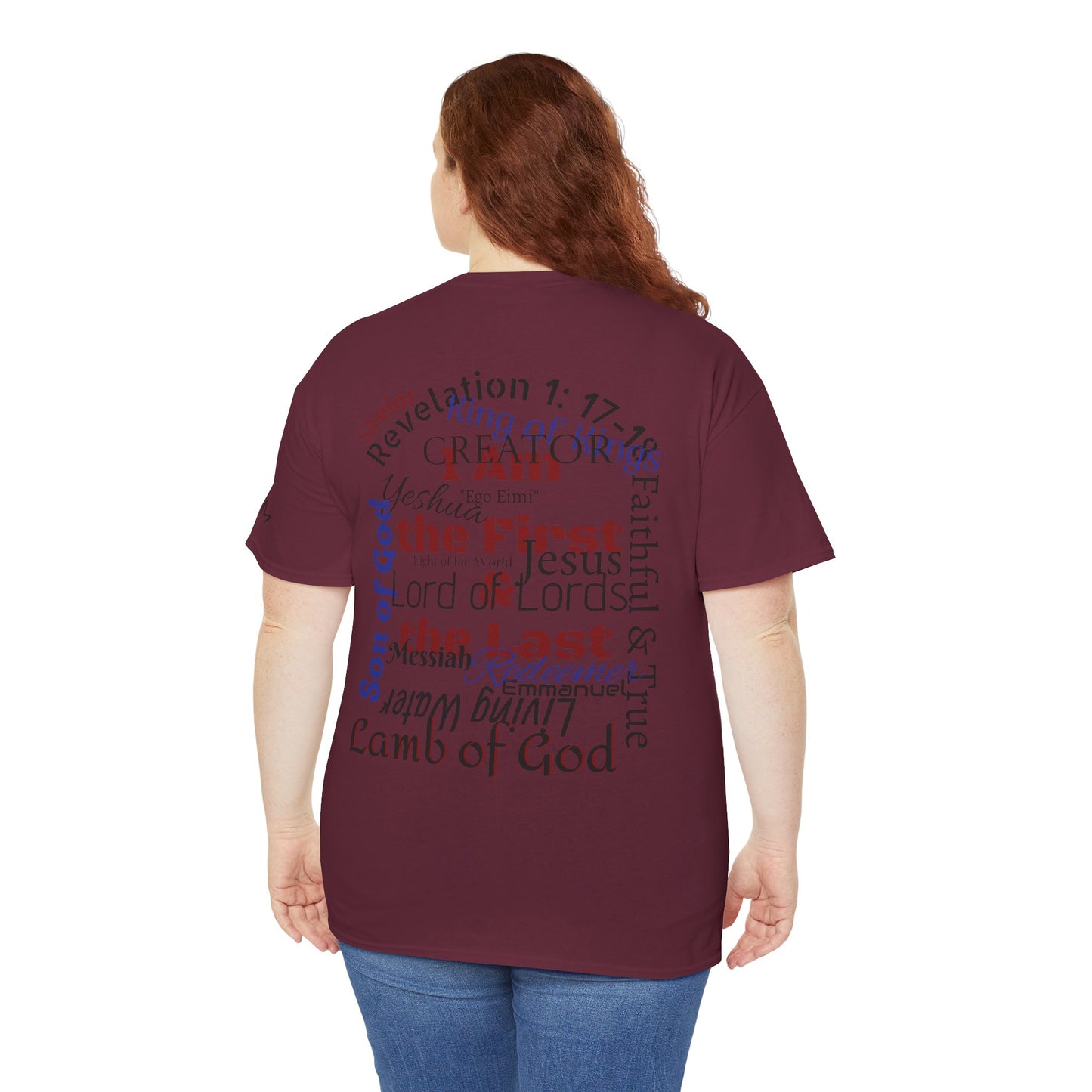 Alpha Omega T-shirt "I Am the First & the Last" Names of Jesus