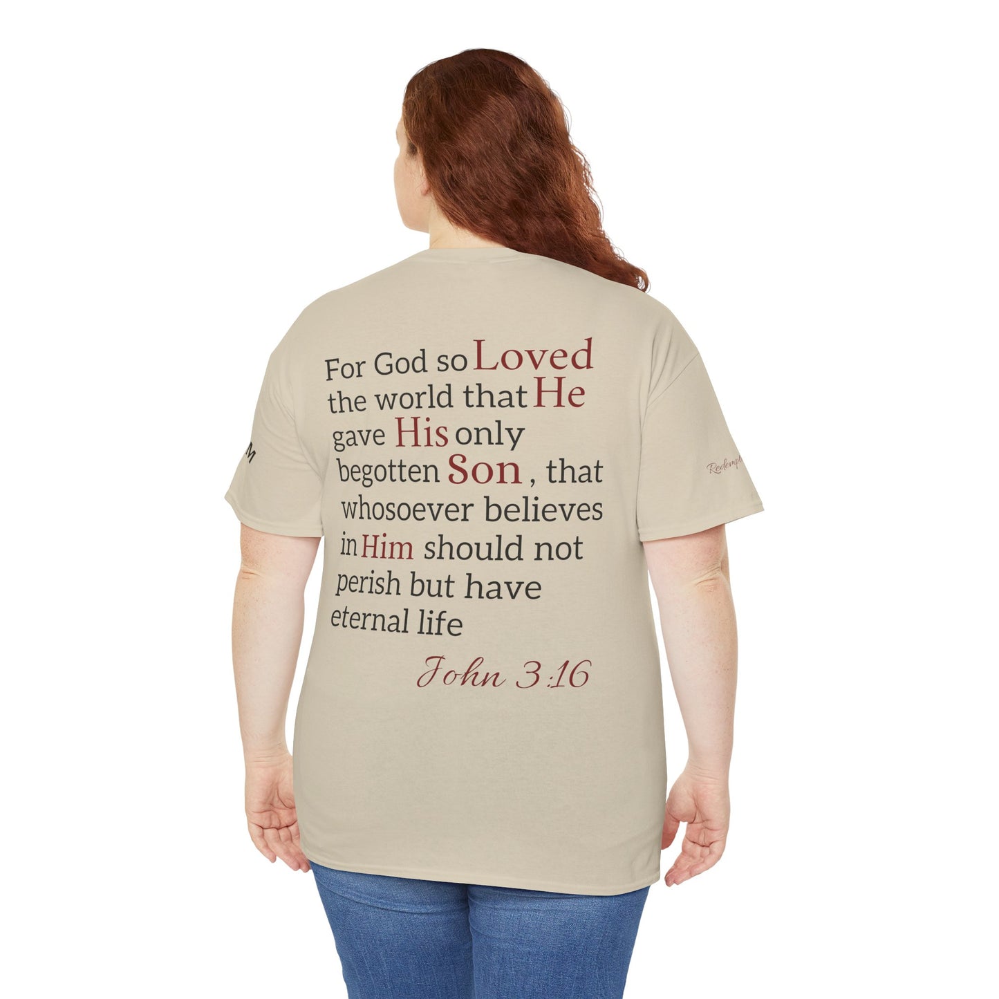 Redemption John 3:16 T-Shirt — Scripture Tee