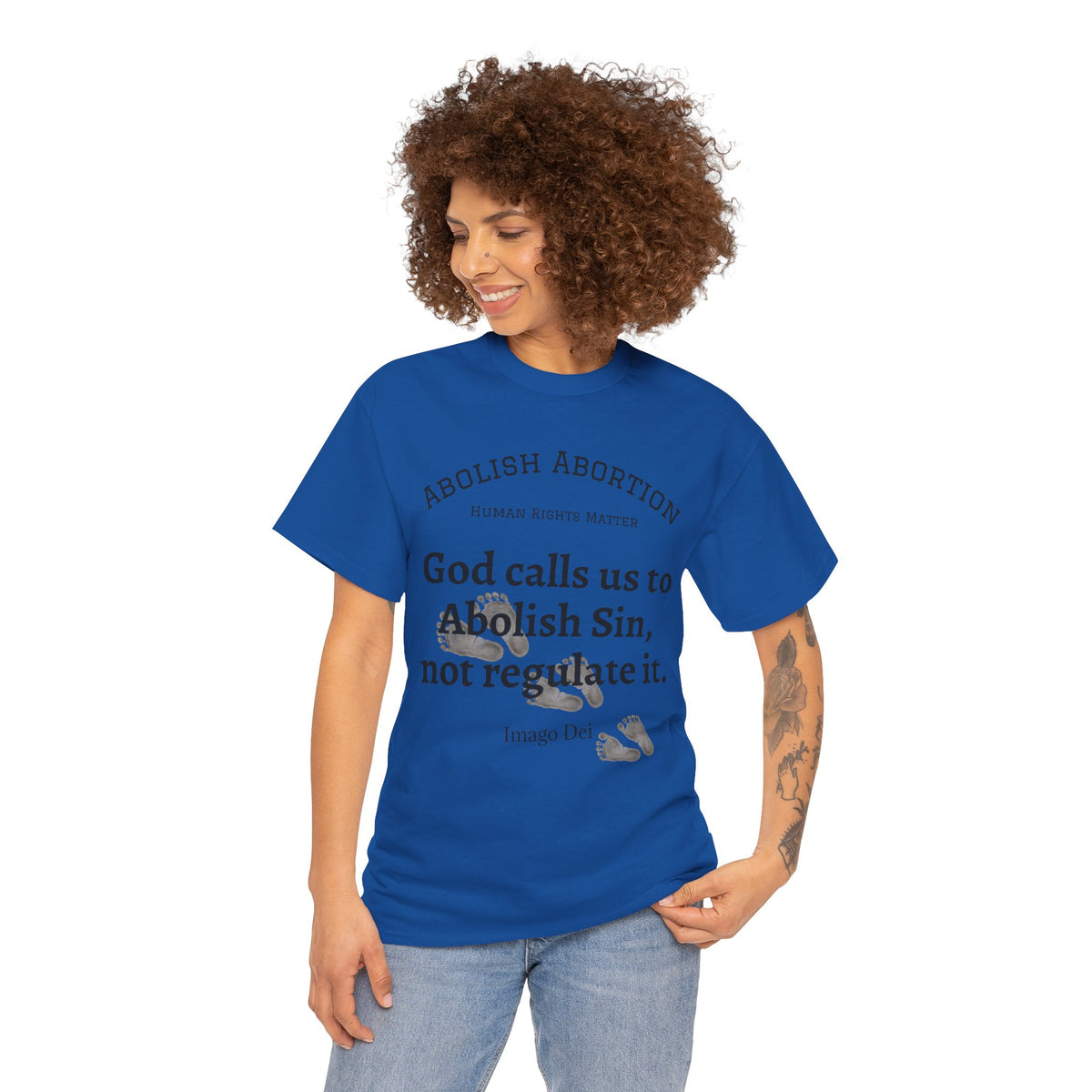 Abolish Abortion II T-Shirt — Jeremiah 1:5 Christian Message