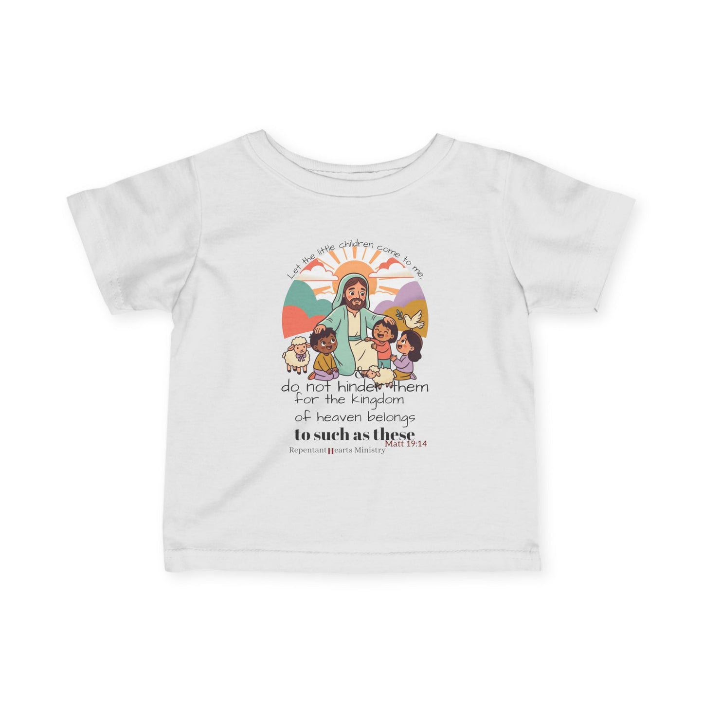 Infant Tee- 'Let the Little Children Come' Christian - Matthew 19:14