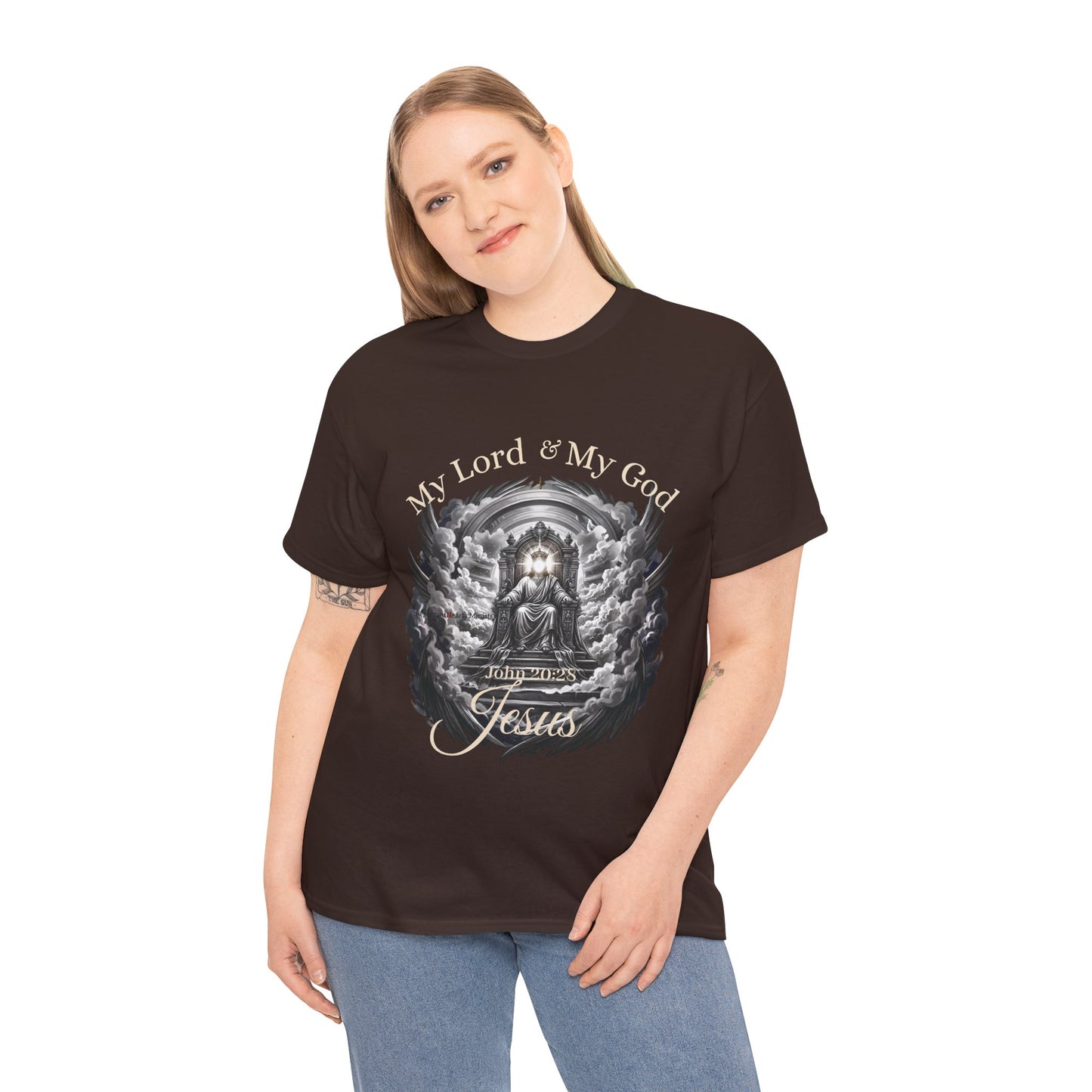 Jesus on the Throne "My Lord & My God" Christian Faith Tee