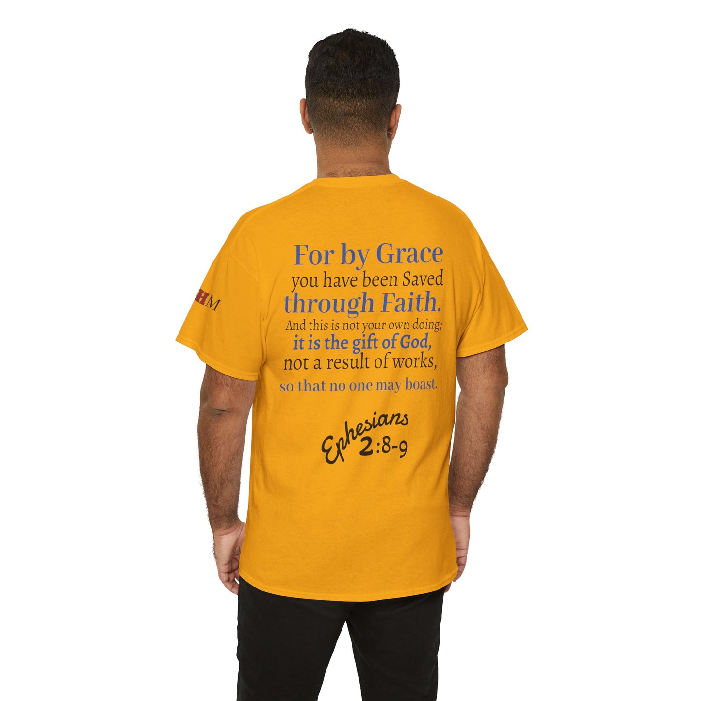 Ephesians 2:8-9 T-Shirt — "By Grace Through Faith in Christ" Christian Tee
