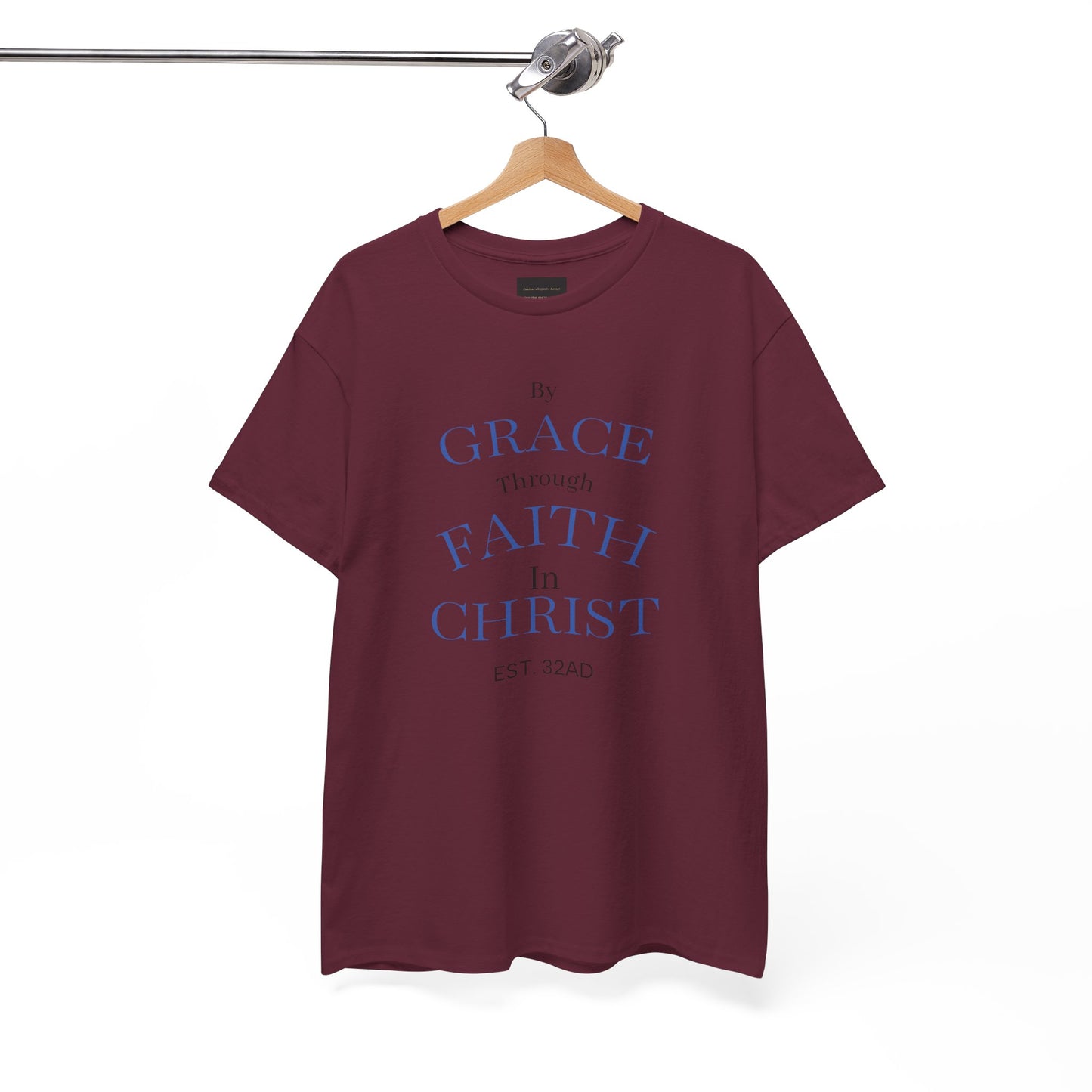 Ephesians 2:8-9 T-Shirt — "By Grace Through Faith in Christ" Christian Tee