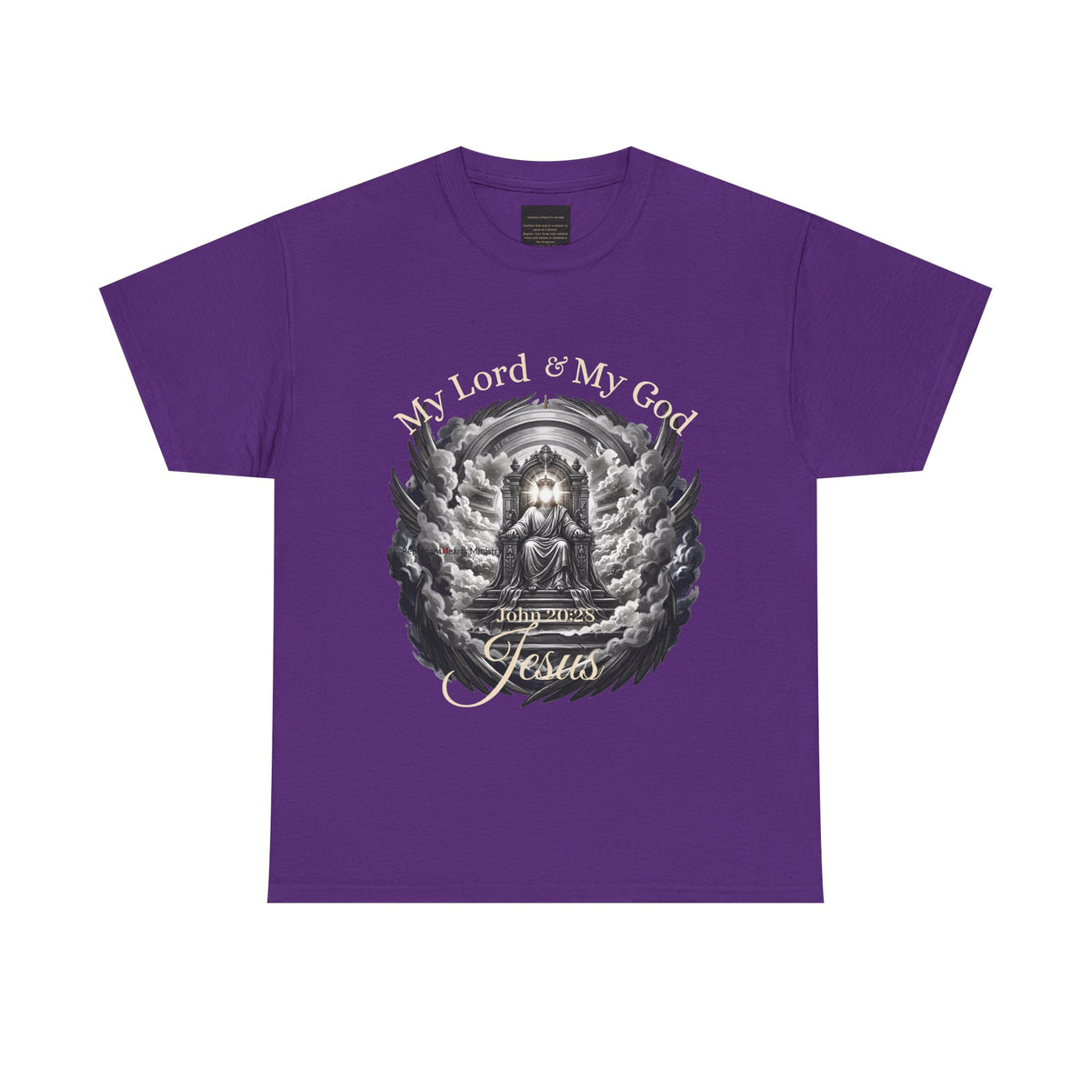 Jesus on the Throne "My Lord & My God" Christian Faith Tee