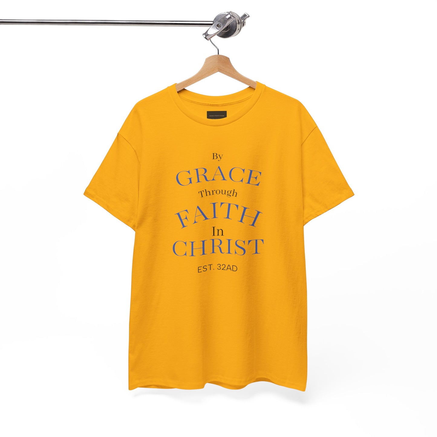 Ephesians 2:8-9 T-Shirt — "By Grace Through Faith in Christ" Christian Tee