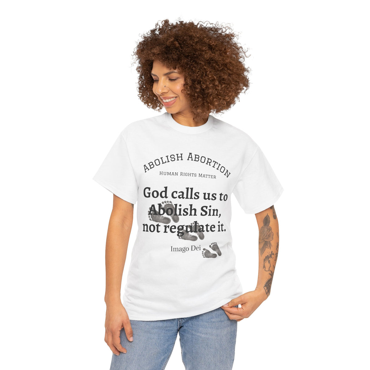 Abolish Abortion II T-Shirt — Jeremiah 1:5 Christian Message