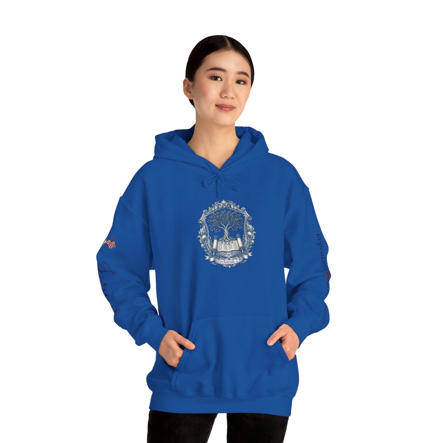 Israel Zechariah 2:8 Hoodie — Isaiah62 & Romans 9- Stand with Israel