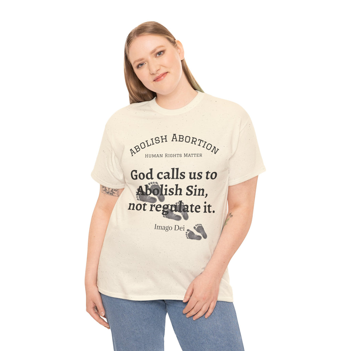 Abolish Abortion II T-Shirt — Jeremiah 1:5 Christian Message