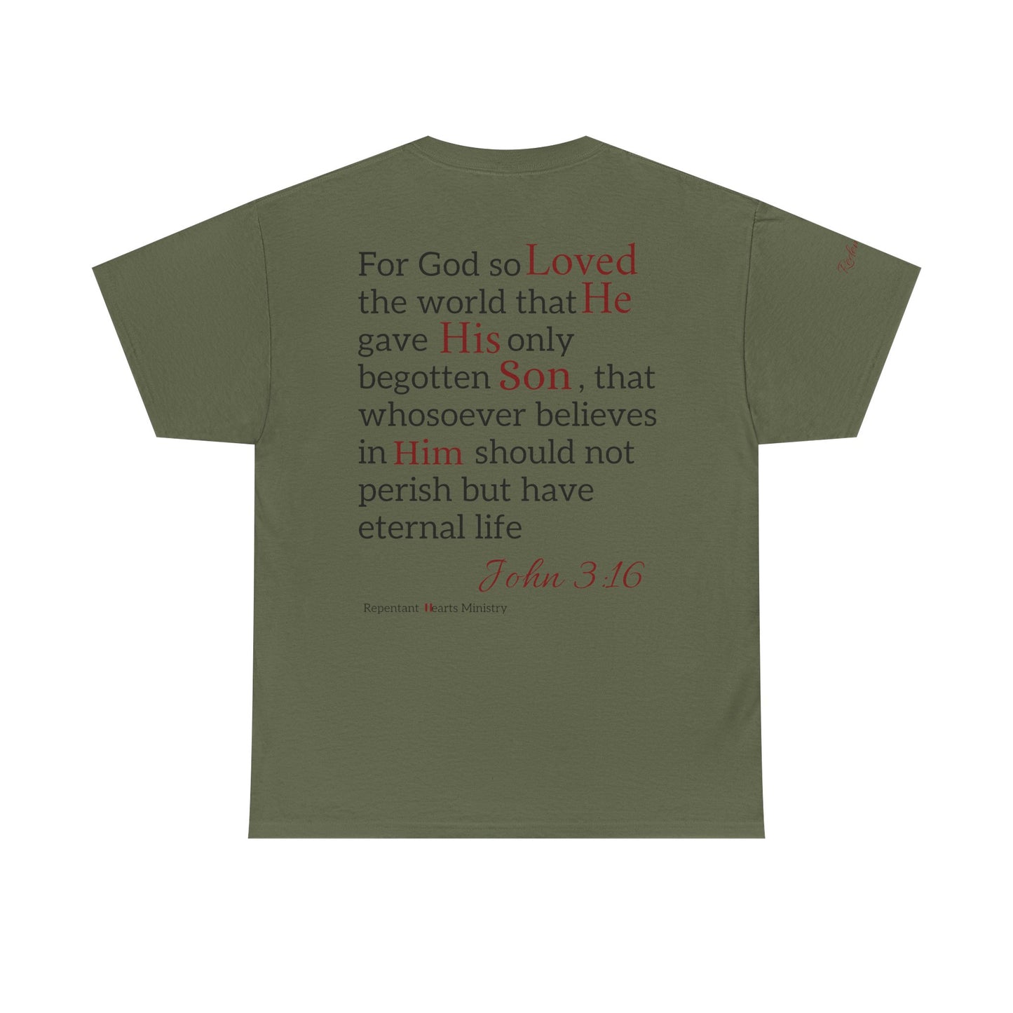 Redemption John 3:16 T-Shirt — Scripture Tee
