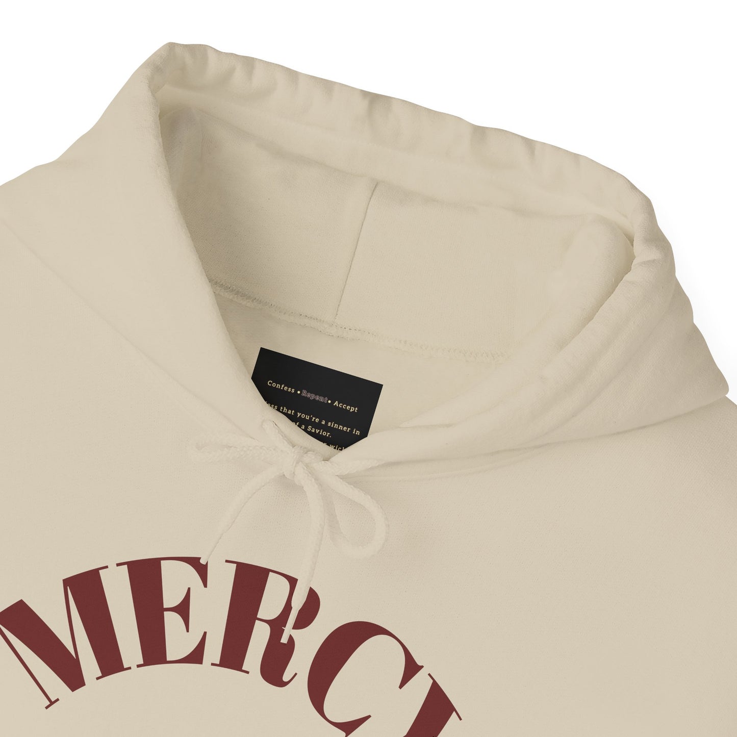 Mercy Hoodie — (Matthew 9:13) 'I Desire Mercy' Scripture Pullover