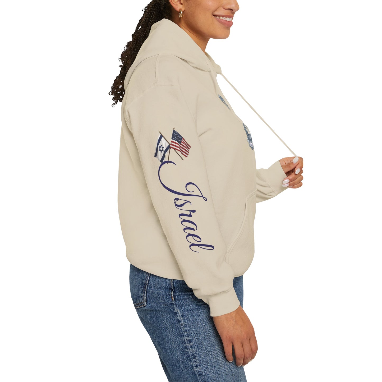 Israel Zechariah 2:8 Hoodie — Isaiah62 & Romans 9- Stand with Israel