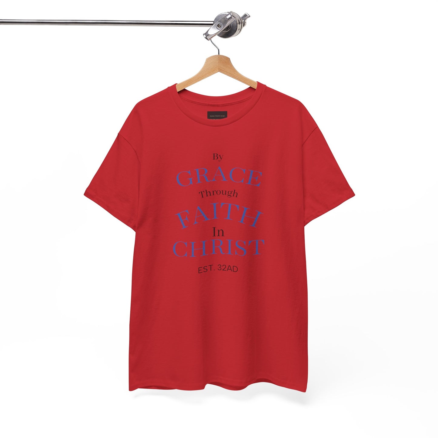 Ephesians 2:8-9 T-Shirt — "By Grace Through Faith in Christ" Christian Tee