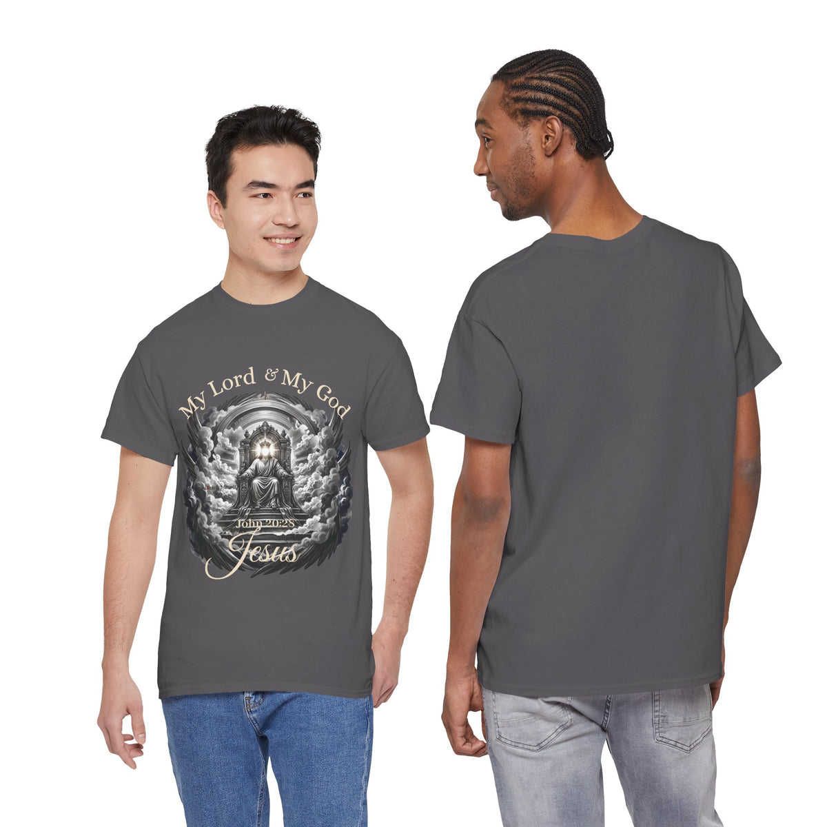 Jesus on the Throne "My Lord & My God" Christian Faith Tee