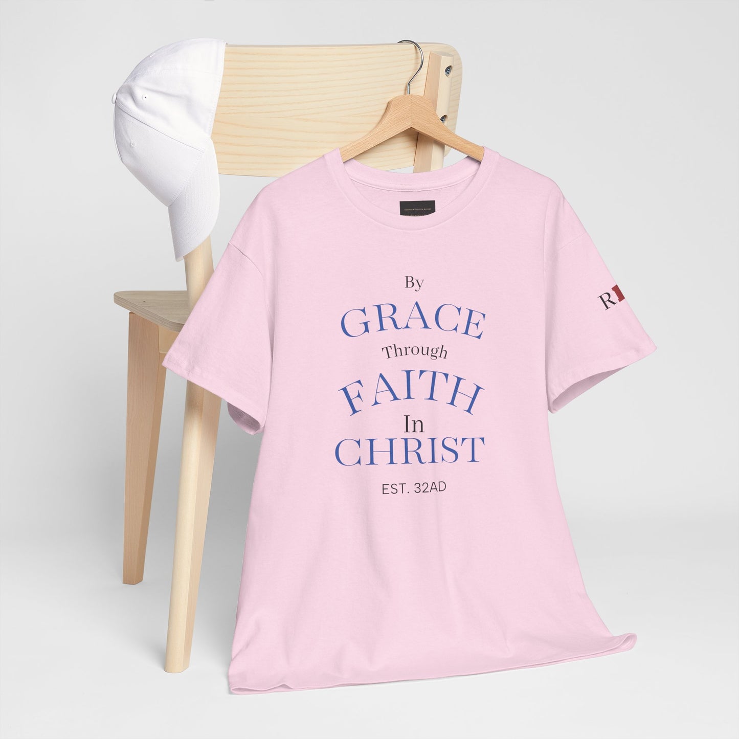 Ephesians 2:8-9 T-Shirt — "By Grace Through Faith in Christ" Christian Tee