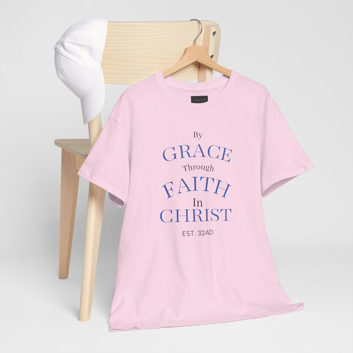 Ephesians 2:8-9 T-Shirt — "By Grace Through Faith in Christ" Christian Tee