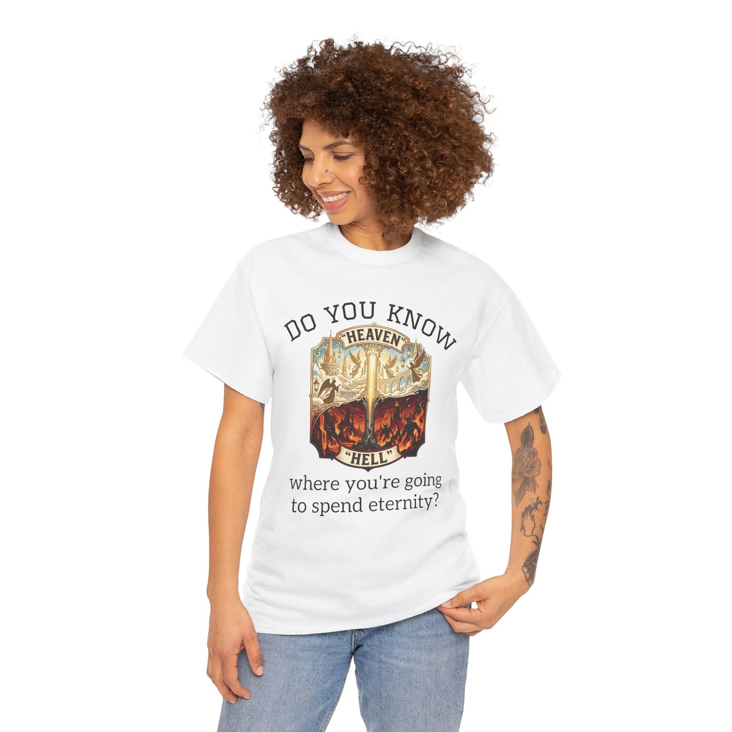 "Do You Know Where You’re Going? / Ask Me About Jesus"- Gospel Tee