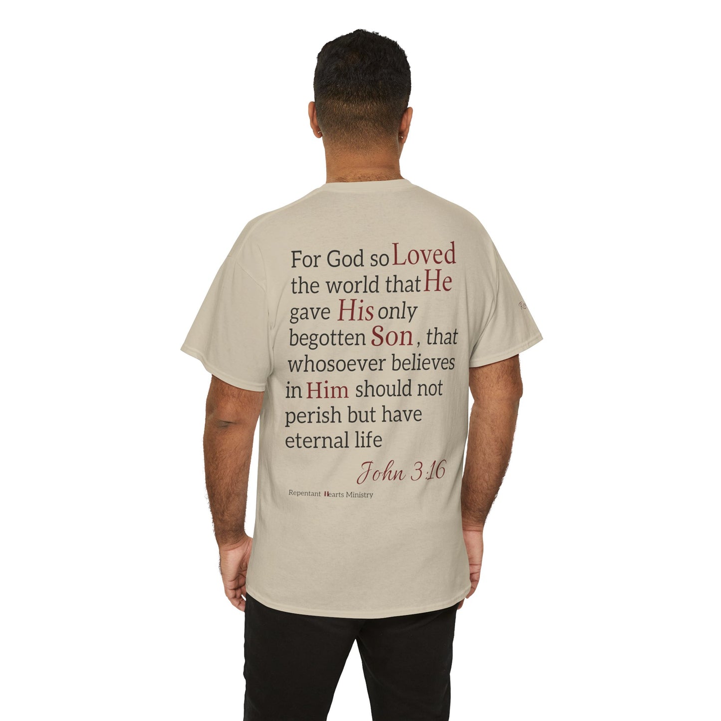 Redemption John 3:16 T-Shirt — Scripture Tee
