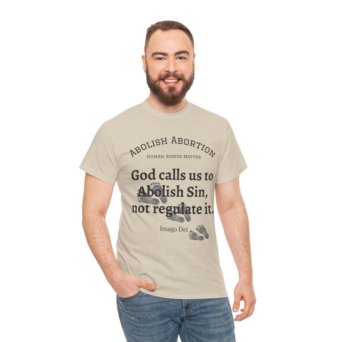 Abolish Abortion II T-Shirt — Jeremiah 1:5 Christian Message