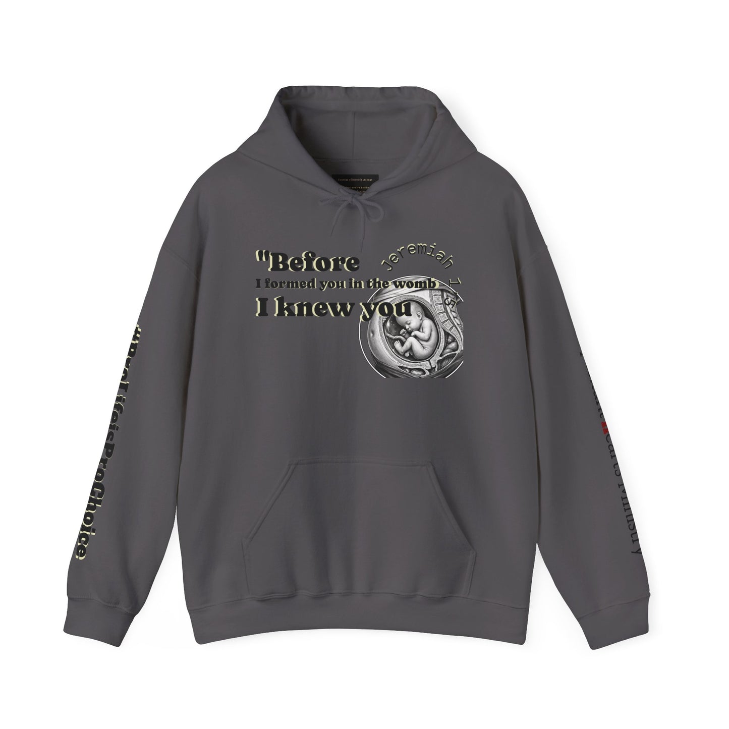 Abolish Abortion Heavy Blend™ Jeremiah 1:5 Hooded Sweatshirt