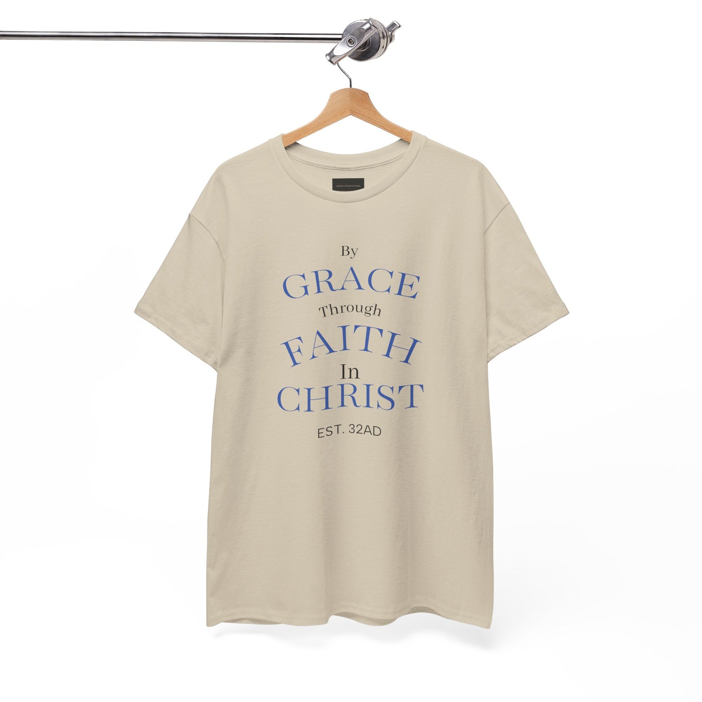 Ephesians 2:8-9 T-Shirt — "By Grace Through Faith in Christ" Christian Tee