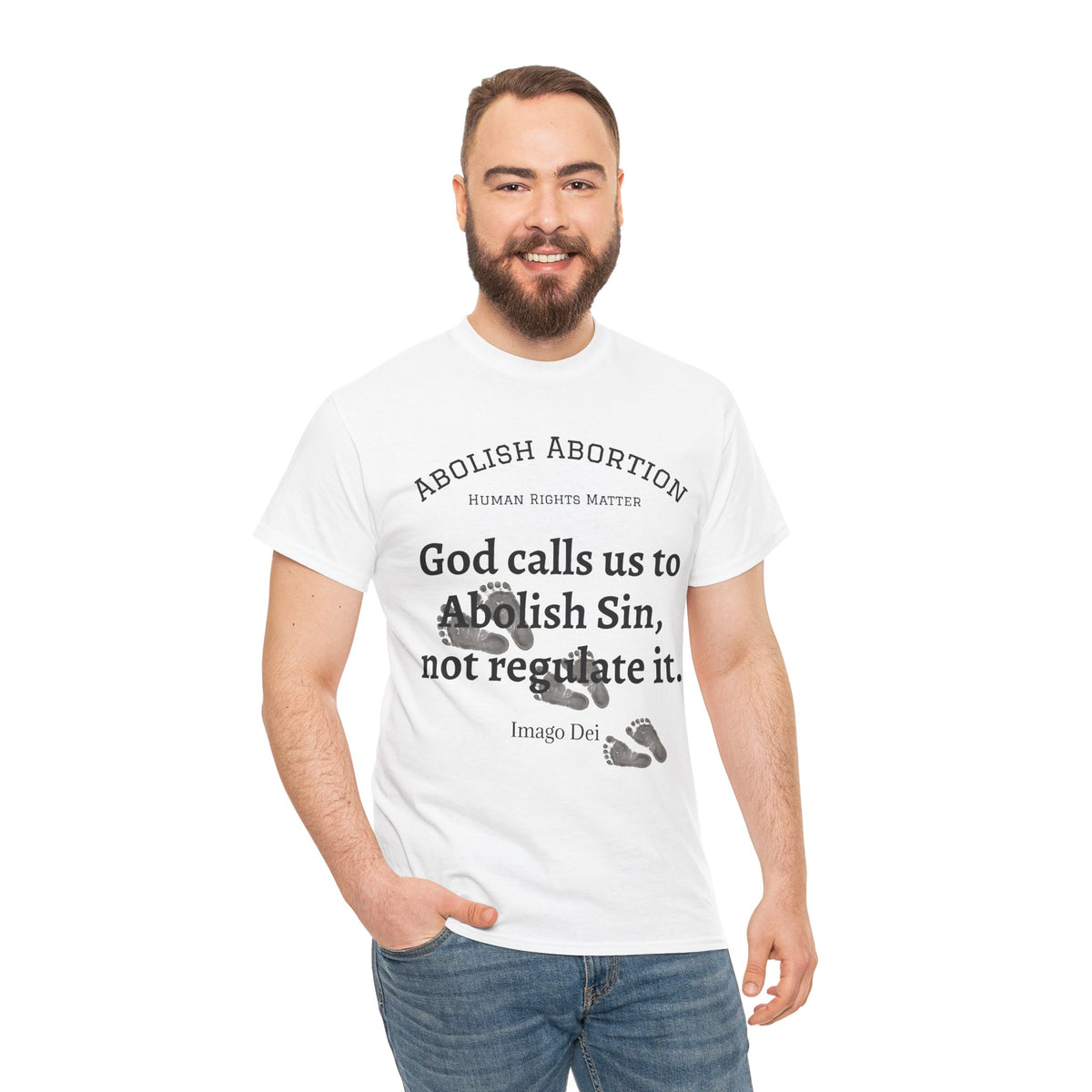 Abolish Abortion II T-Shirt — Jeremiah 1:5 Christian Message