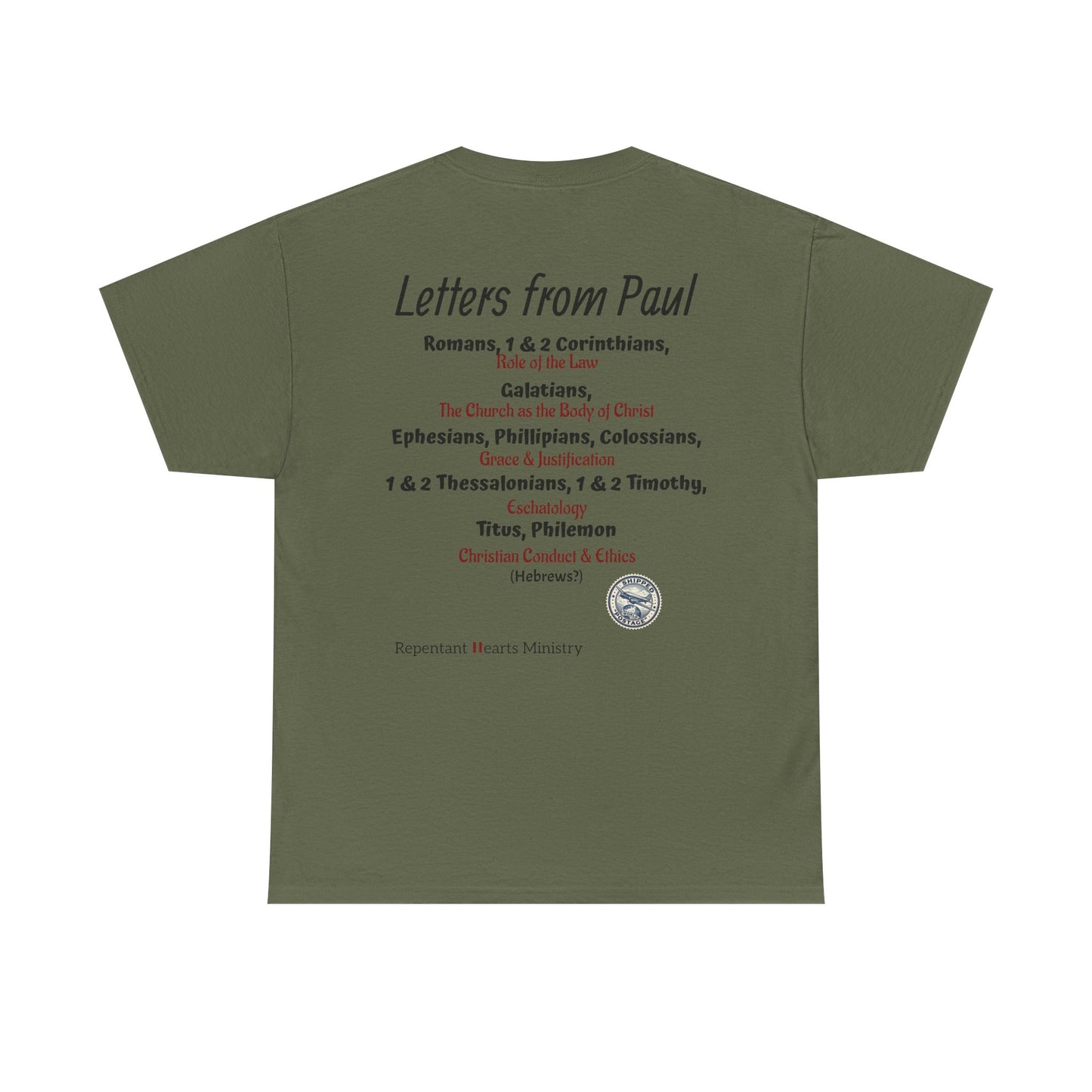 Letters from Paul T-Shirt — What Would Yours Say?