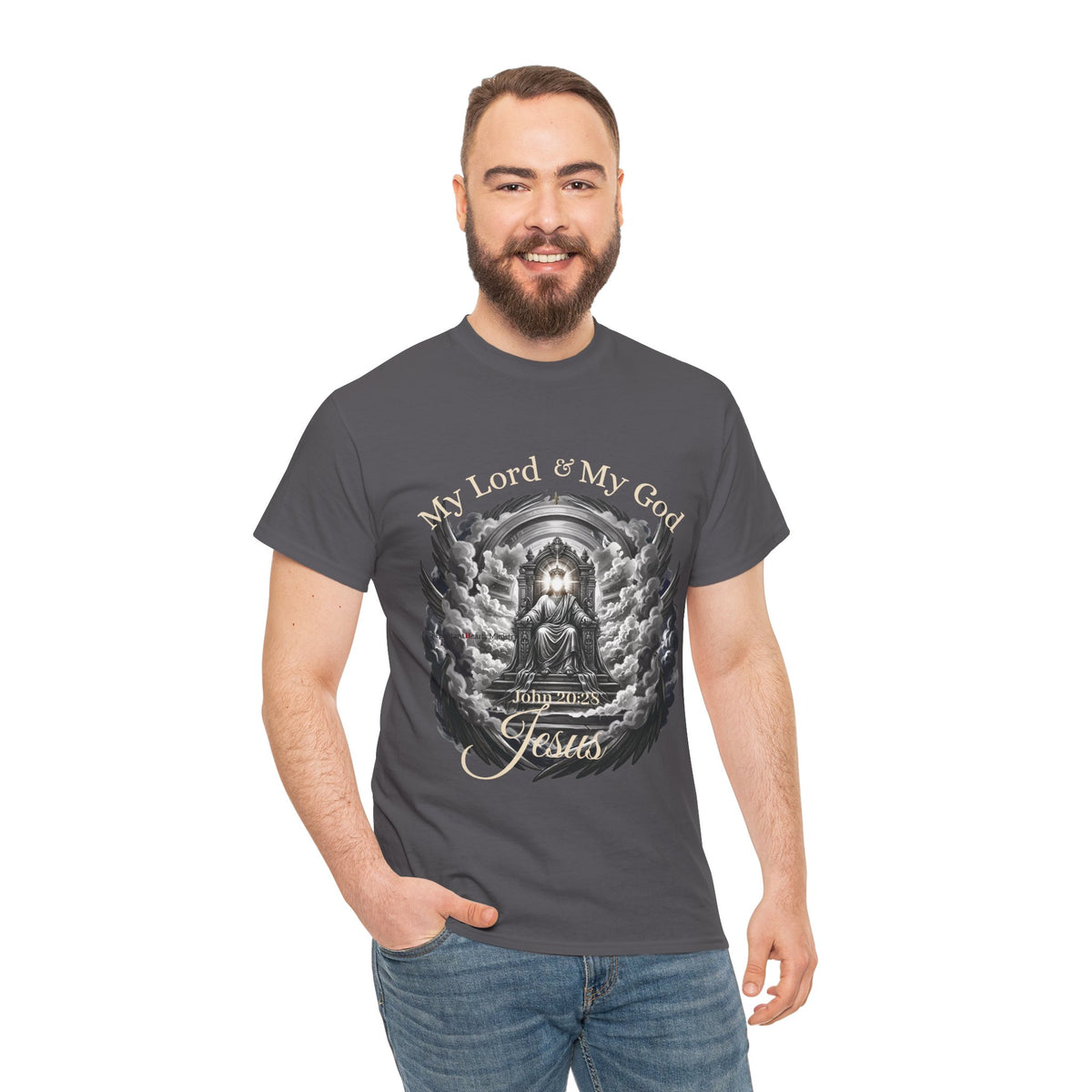 Jesus on the Throne "My Lord & My God" Christian Faith Tee