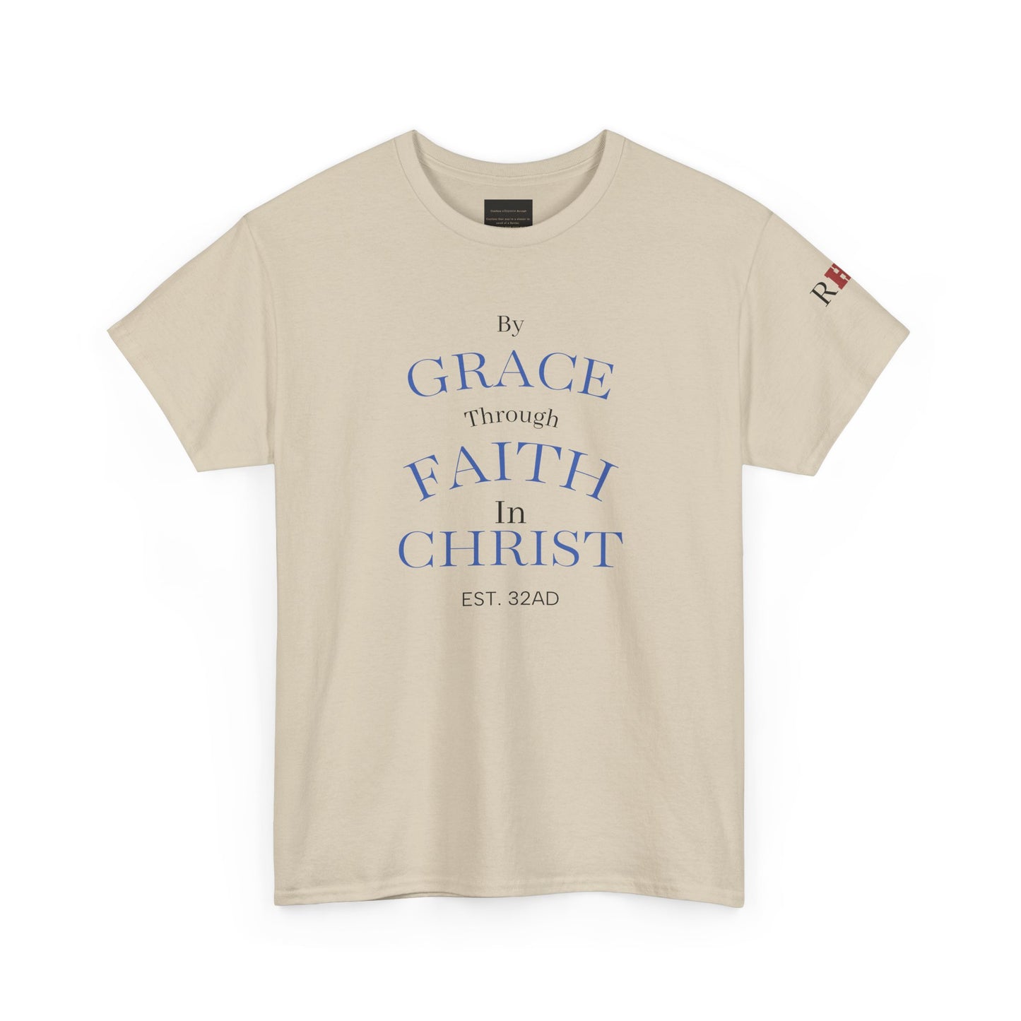 Ephesians 2:8-9 T-Shirt — "By Grace Through Faith in Christ" Christian Tee