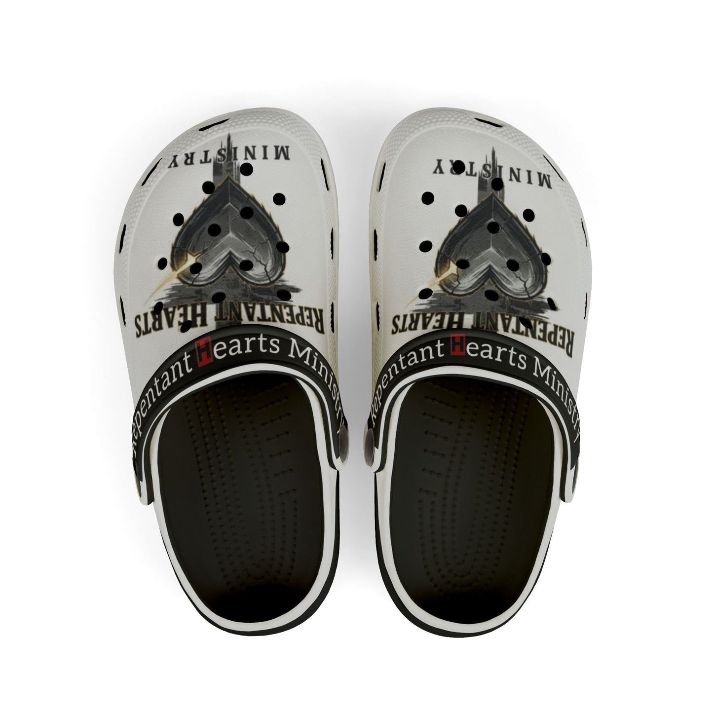 Shoes-Kid's RHM Clogs — Repentant Hearts Ministry Graphic Shoes