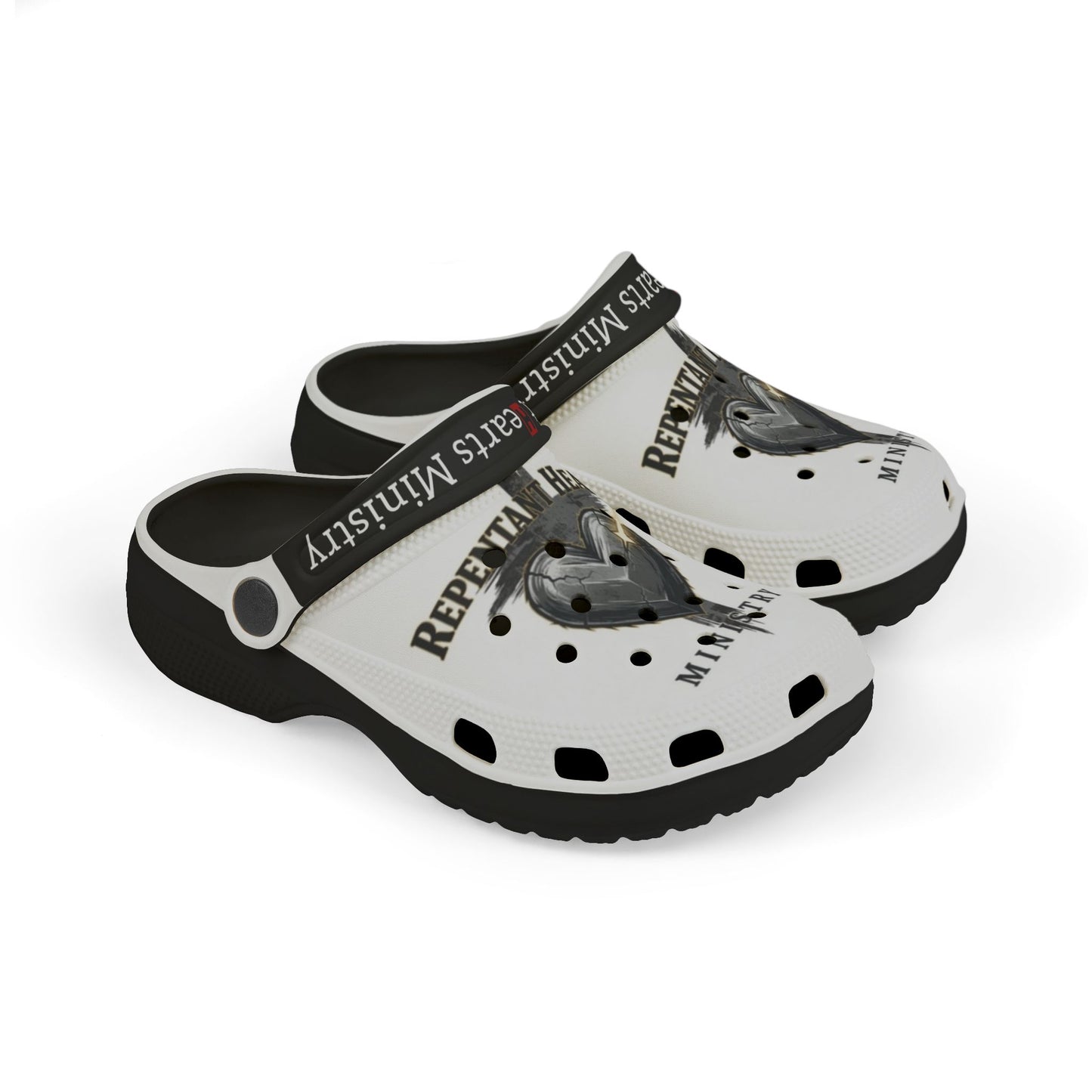 Shoes-Kid's RHM Clogs — Repentant Hearts Ministry Graphic Shoes
