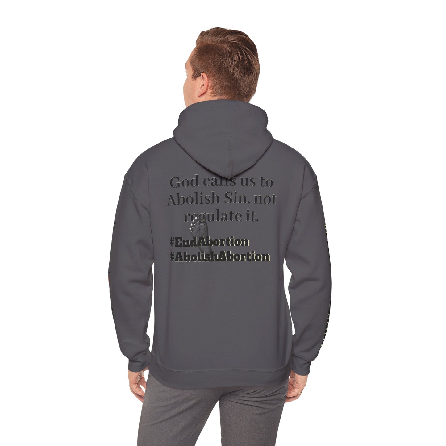Abolish Abortion Heavy Blend™ Jeremiah 1:5 Hooded Sweatshirt