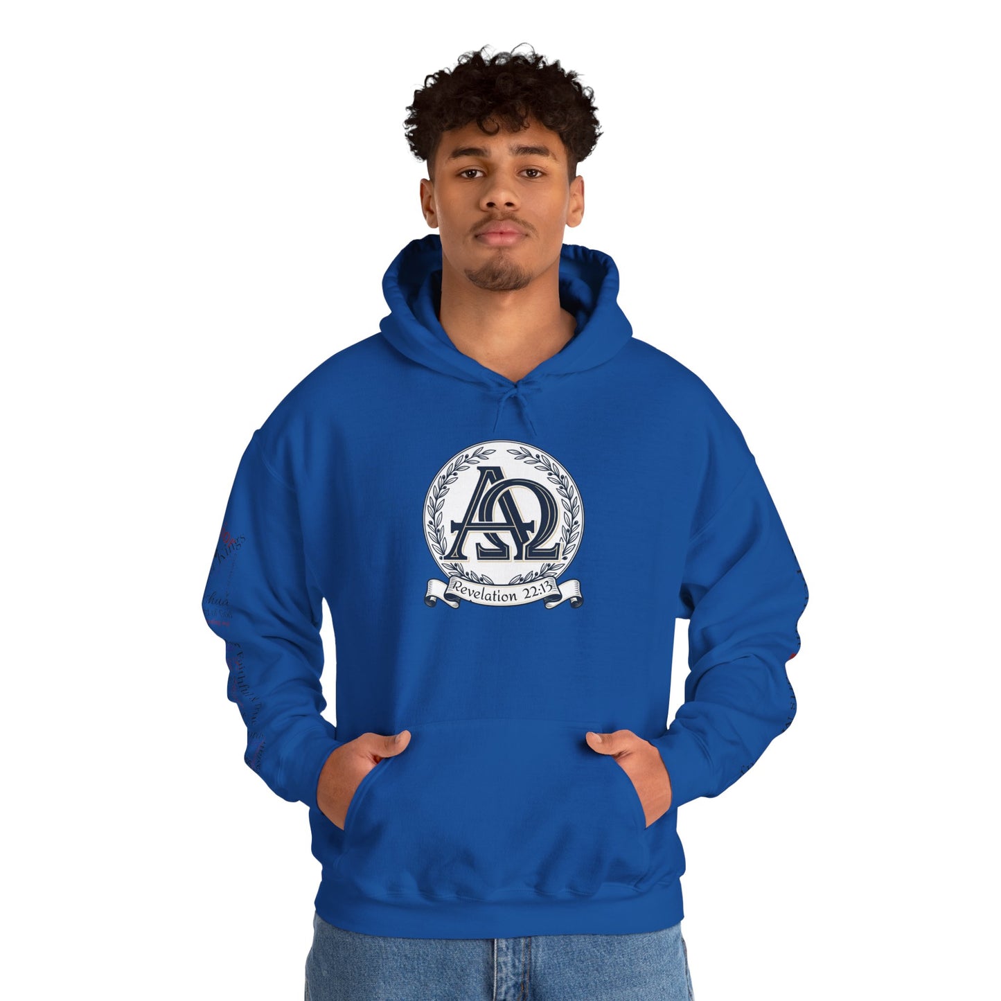 Alpha Omega Hoodie — "I Am the First & the Last" Names of Jesus