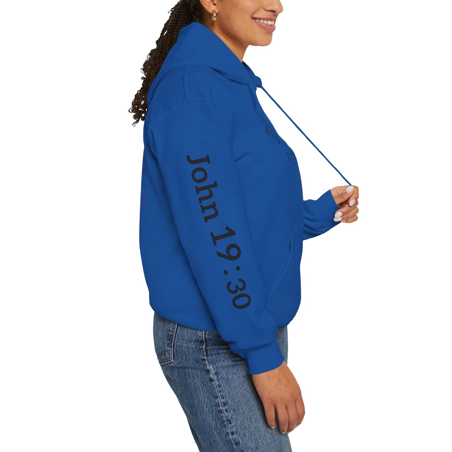 "Tetelestai" -It Is Finished- John 19:30 Hoodie — Christian Scripture Sweatshirt