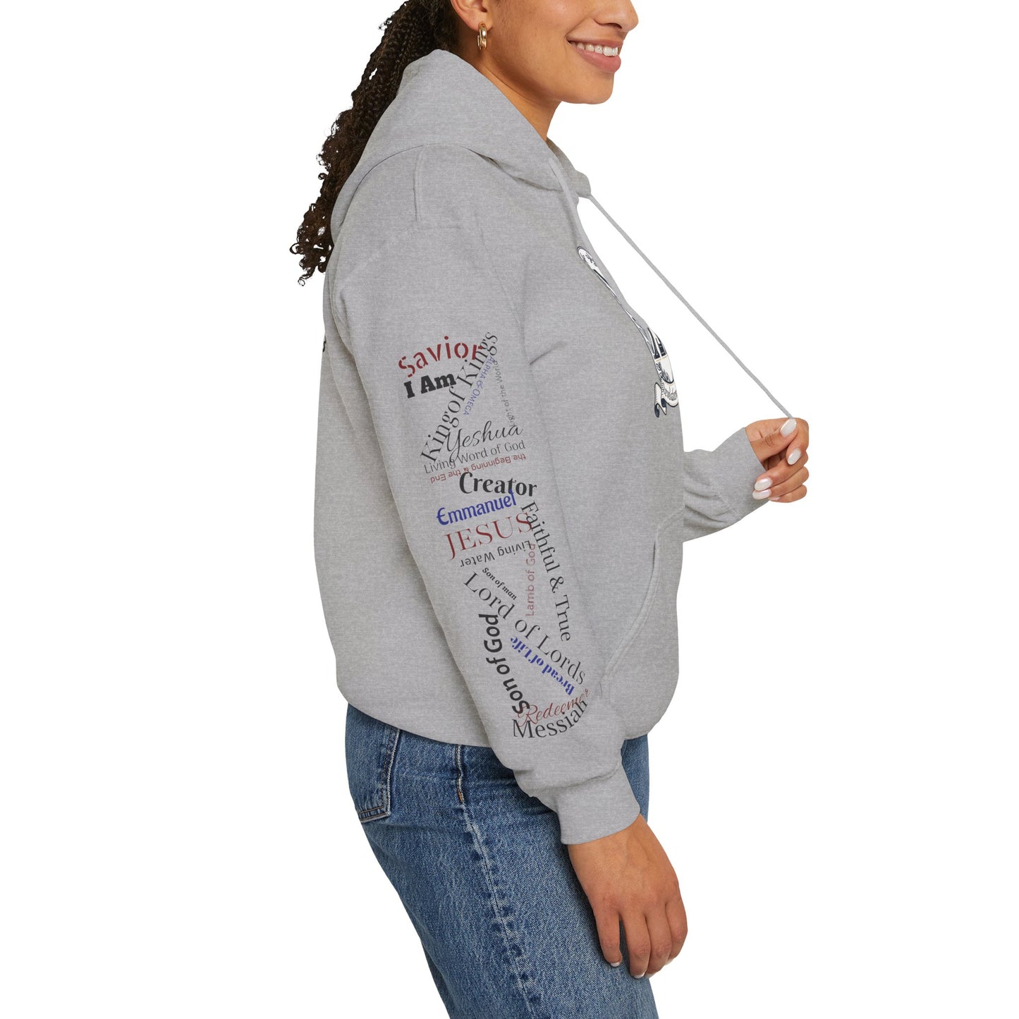 Alpha Omega Hoodie — "I Am the First & the Last" Names of Jesus