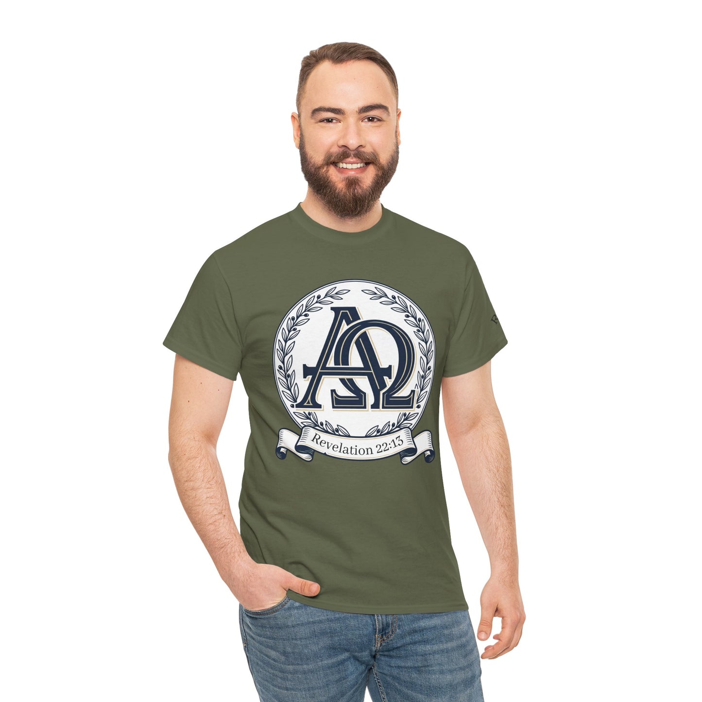 Alpha Omega T-shirt "I Am the First & the Last" Names of Jesus