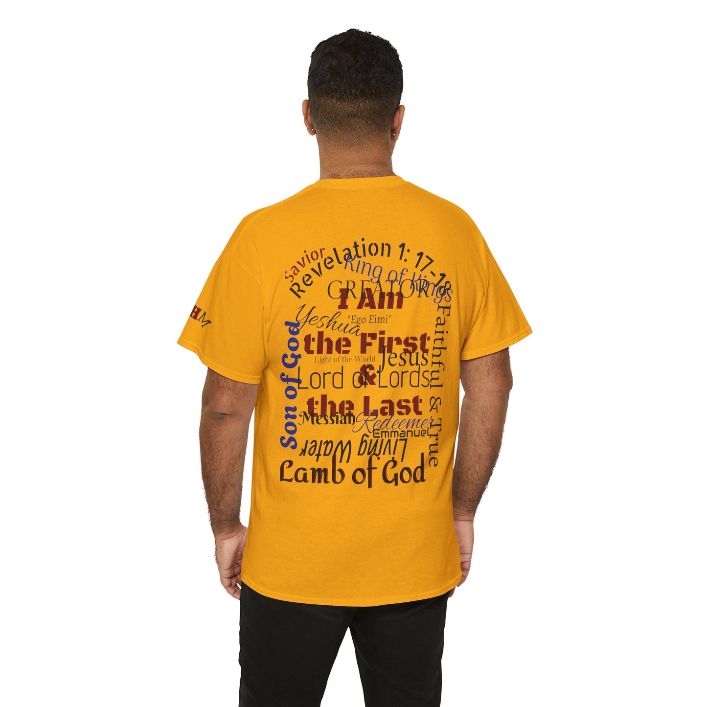 Alpha Omega T-shirt "I Am the First & the Last" Names of Jesus
