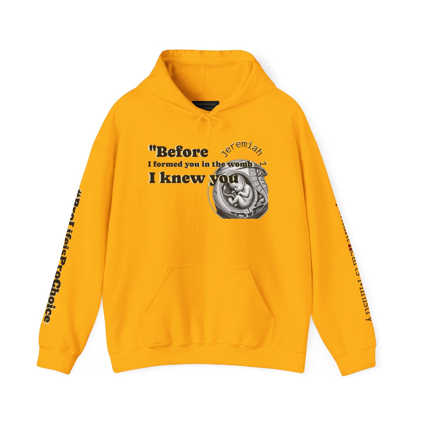 Abolish Abortion Heavy Blend™ Jeremiah 1:5 Hooded Sweatshirt