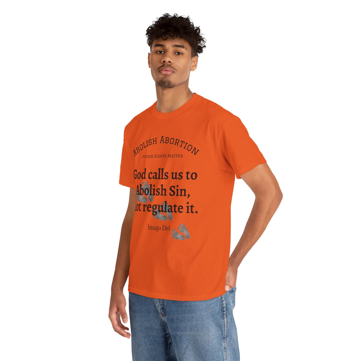 Abolish Abortion II T-Shirt — Jeremiah 1:5 Christian Message
